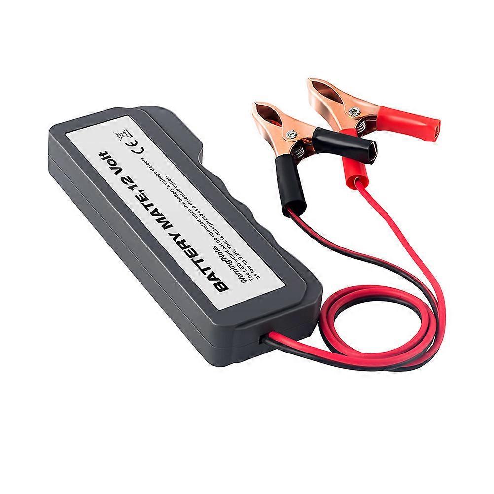 12V Car Battery Tester for Measuring Instrument with Red Plastic Design and Convenient Operation