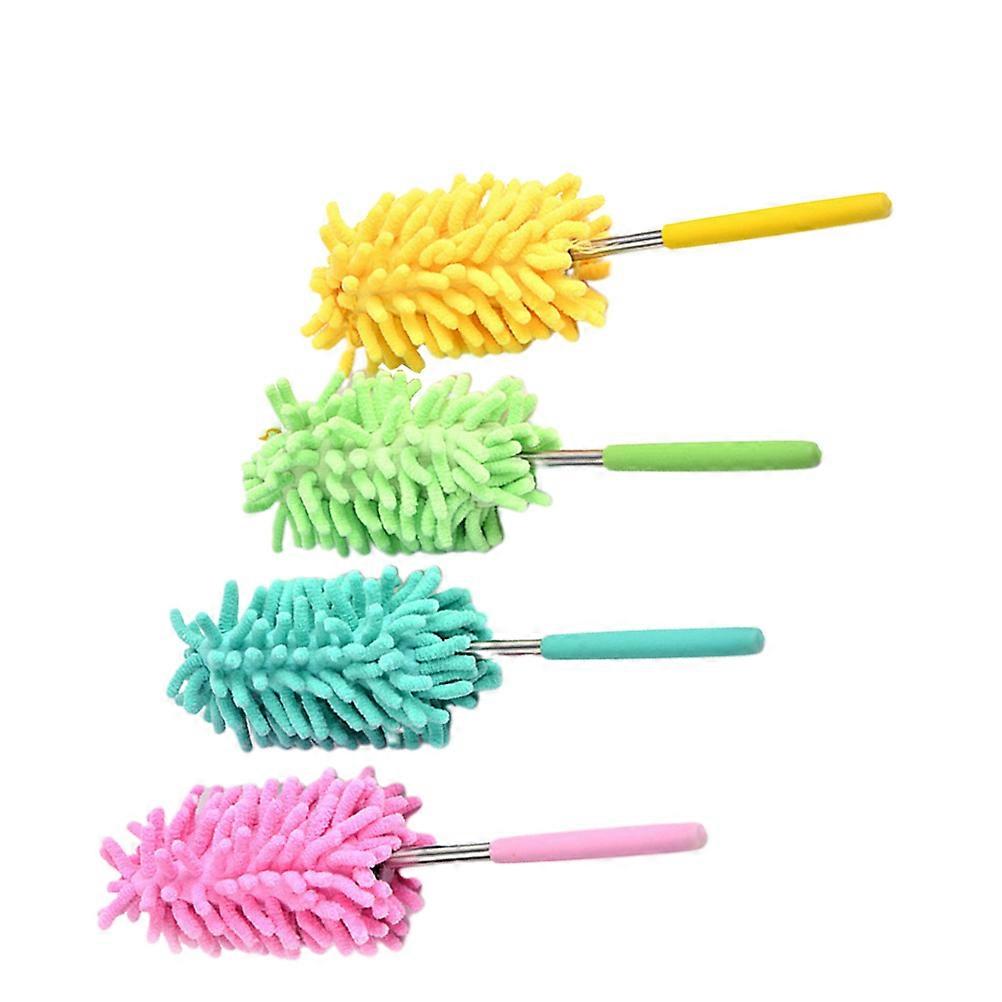 4 قطع فرشاة منفضة إزالة الغبار المتداخلة للأجهزة المنزلية شفط قوي صغير قابل للسحب 28x16 سم