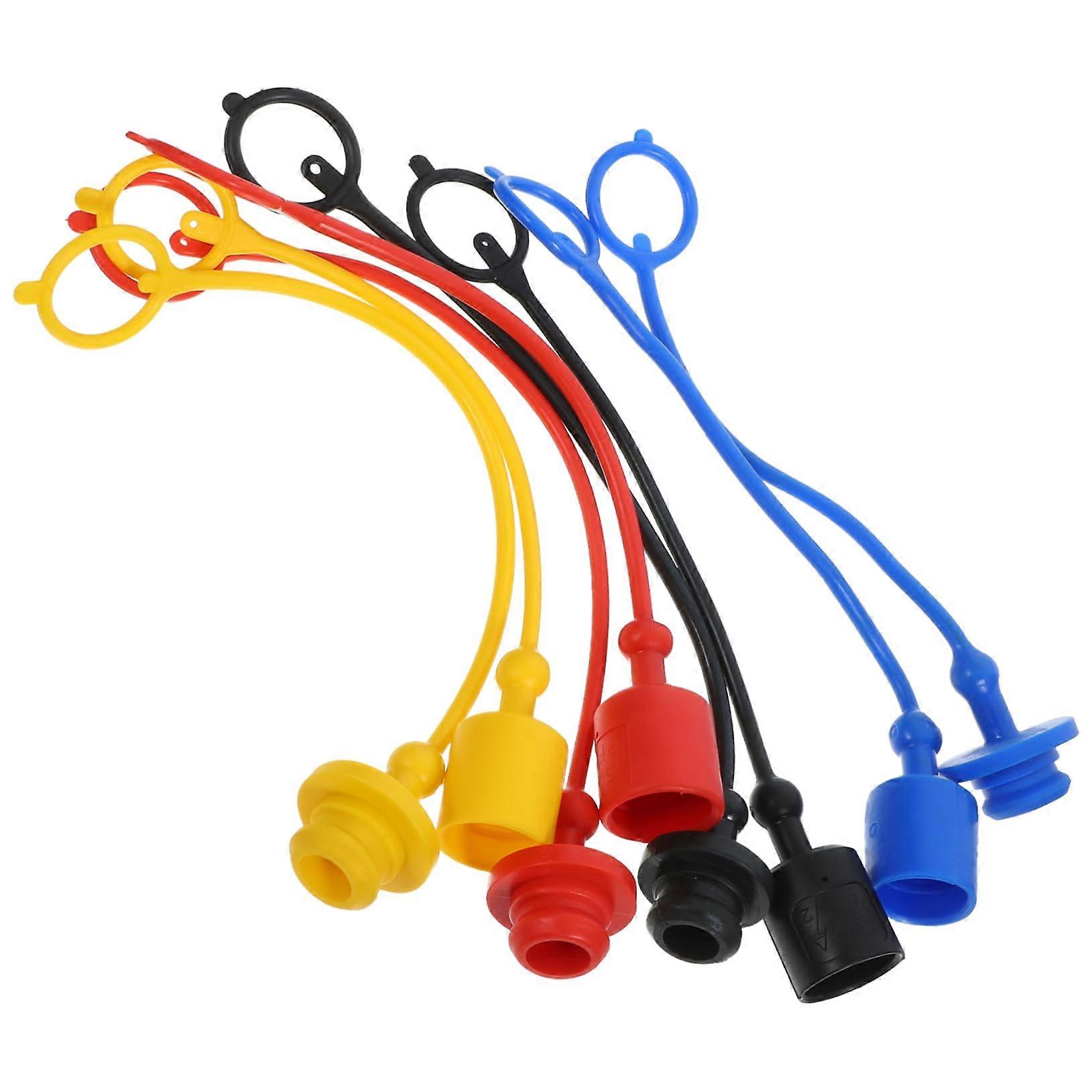 Plastic Hydraulic Hose Caps Coupler Dust Plug Set of 8 for Forklift Hydraulic Connections 22.00x3.50x1.00CM