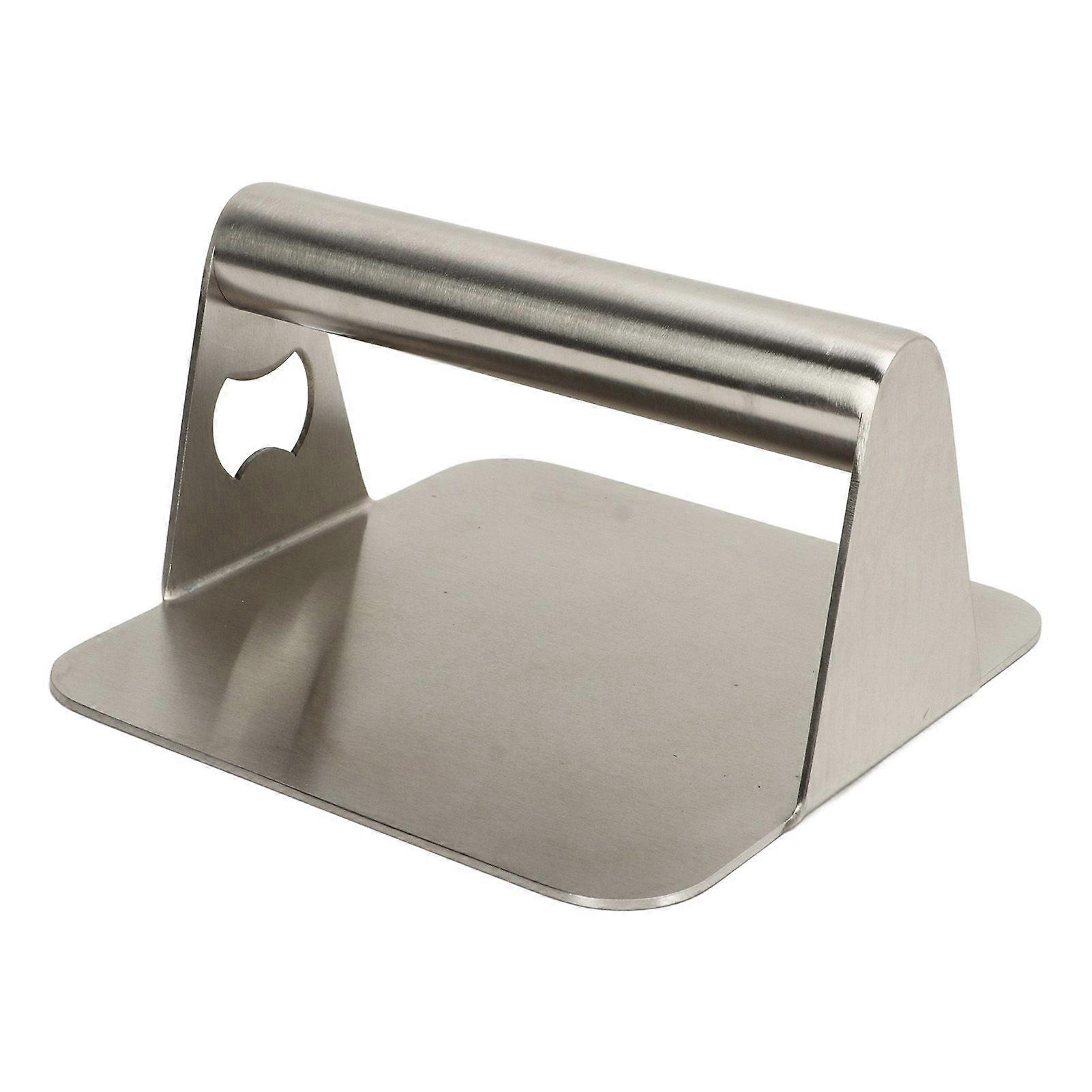 Burger Press Rectangular 304 Stainless Steel Burger Smasher Non Stick Sleek Flat Bottom Hamburger Press