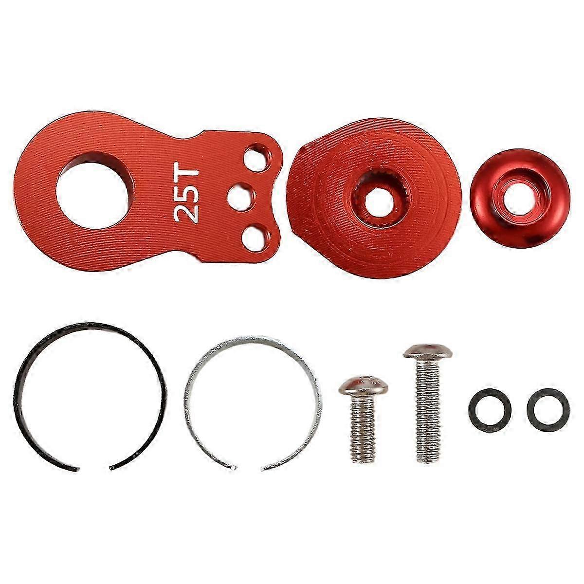 3-hulls styring servoarm horn for RC crawler bil stort dreiemoment digital servo oppgradering deler rød