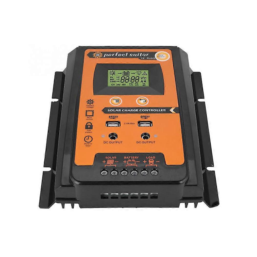 Solar Charge Controller with LCD Display for Charging 30A 50A ABS Material