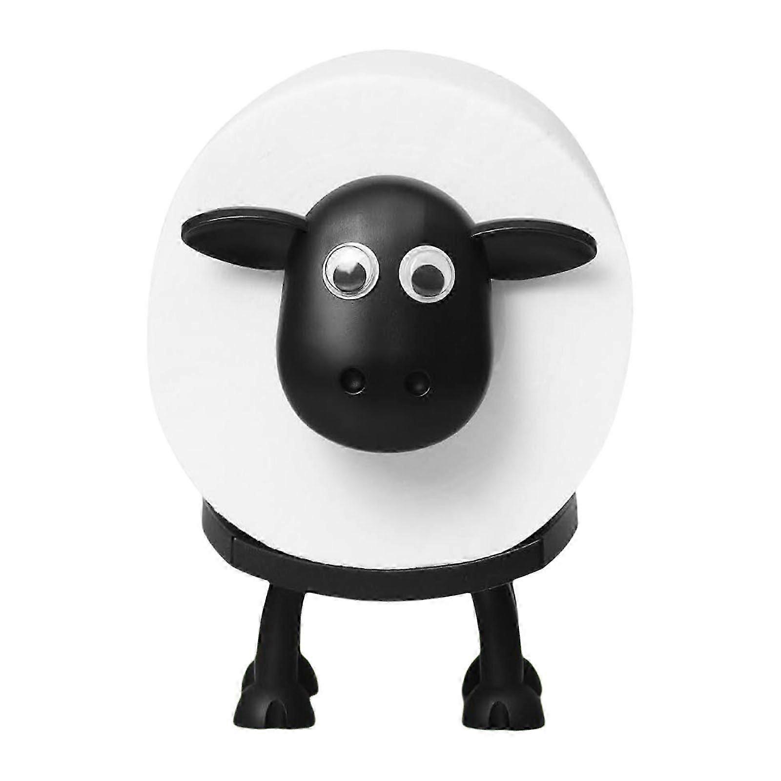 Decorative Sheep Toilet Paper Holder Tissue Organizers Plastic Texture Perfect for Home Office Bar and Hotel Setting