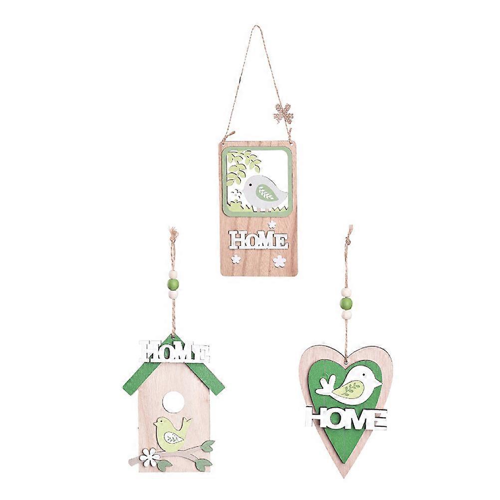 3Pcs Square Welcome Hanging Sign For Hosts Perfect For Spring Celebrations With Home Decor Functionality