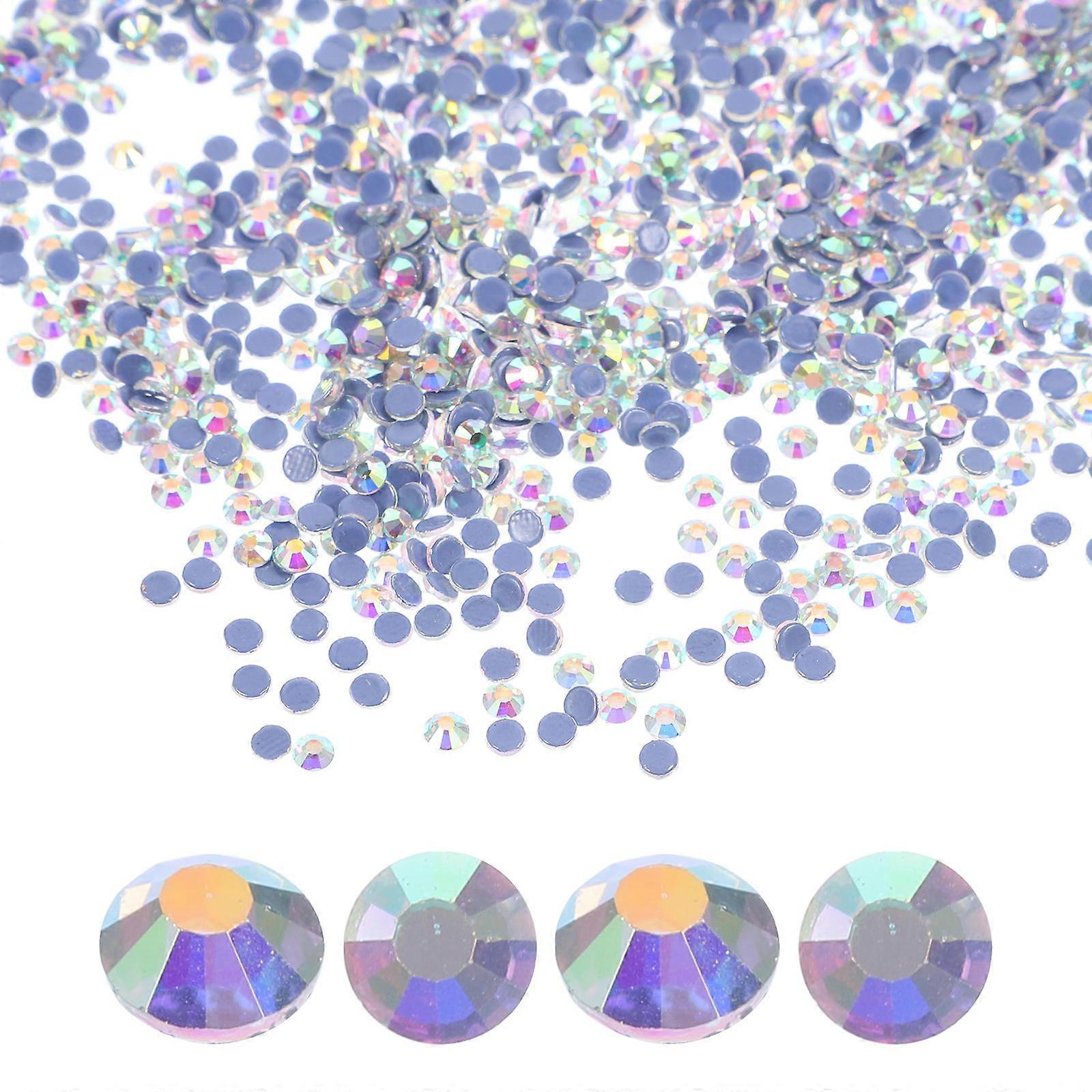 2880Pcs Hot Melt Rhinestones Flatback Glass Rhinestones For Scrapbooking Projects Assorted Color DIY Decoration