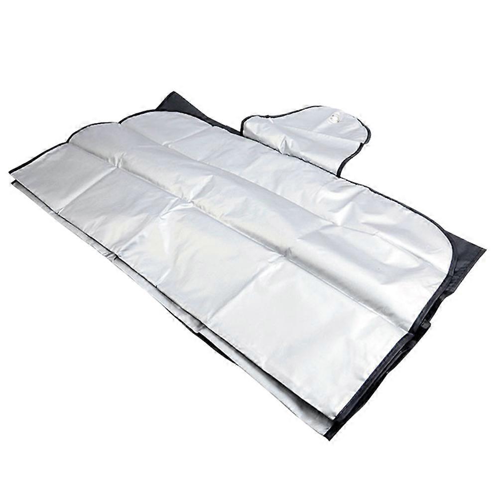 Frost Windshield Cover For Vehicle Front Windows Reduce Interior Aging 59.1×27.6×0.1In Black 1Pack