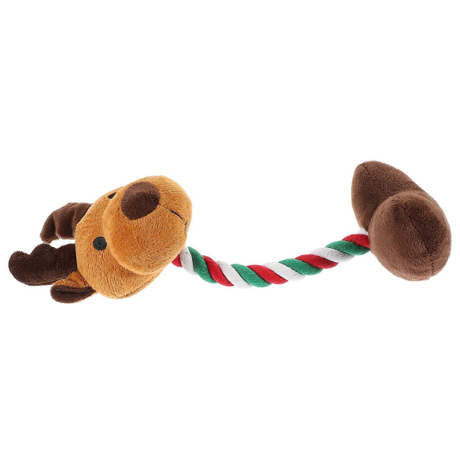 Multi Colored Xmas Squeaky Dog Chewing Toy Designed For Puppies In 28.00X10.00X8.00CM Size 1 Set