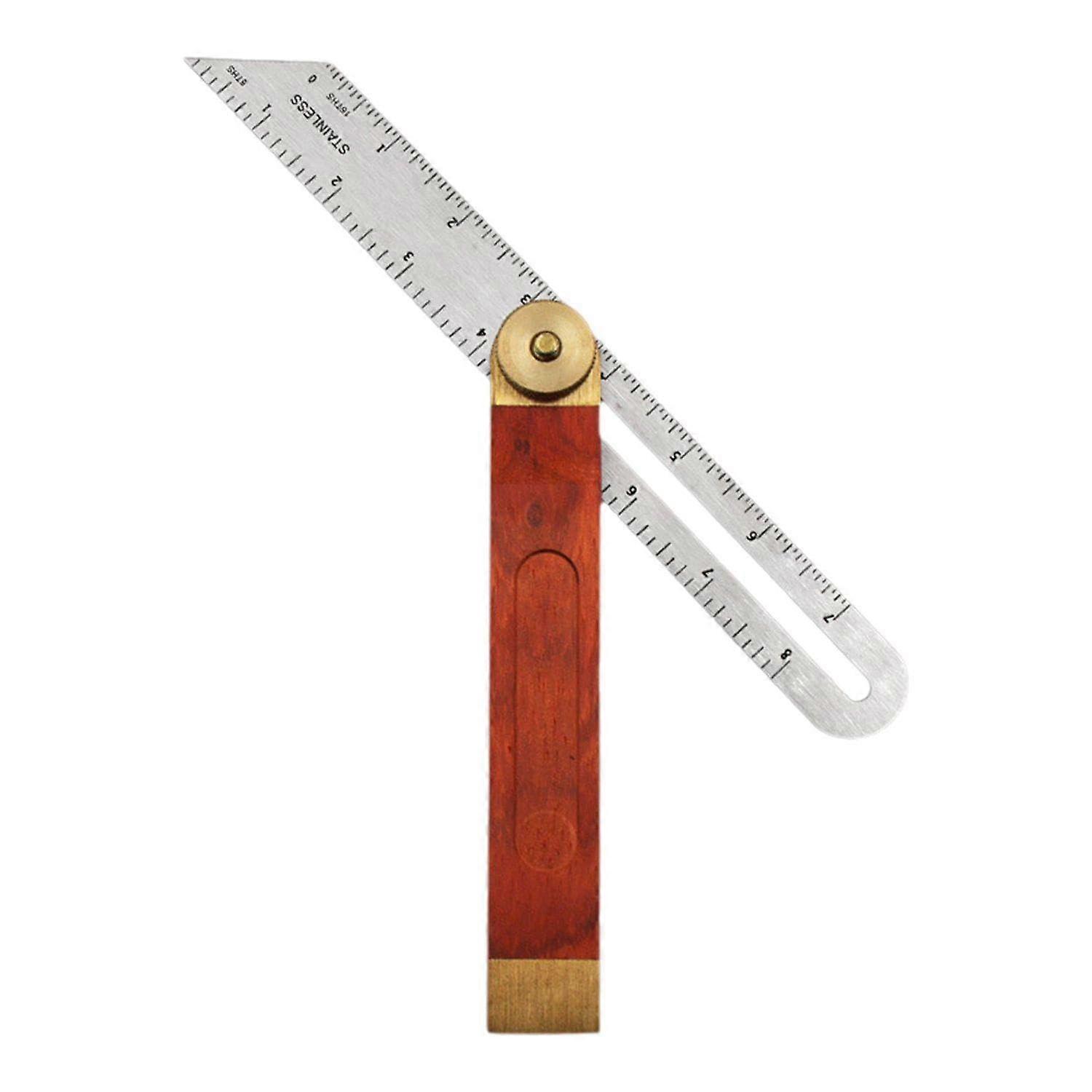 1 Piece Movable Square for Woodworking, Measuring Tool Ruler, Sliding Adjustable Ruler, Multifunctional Ruler, Protractor