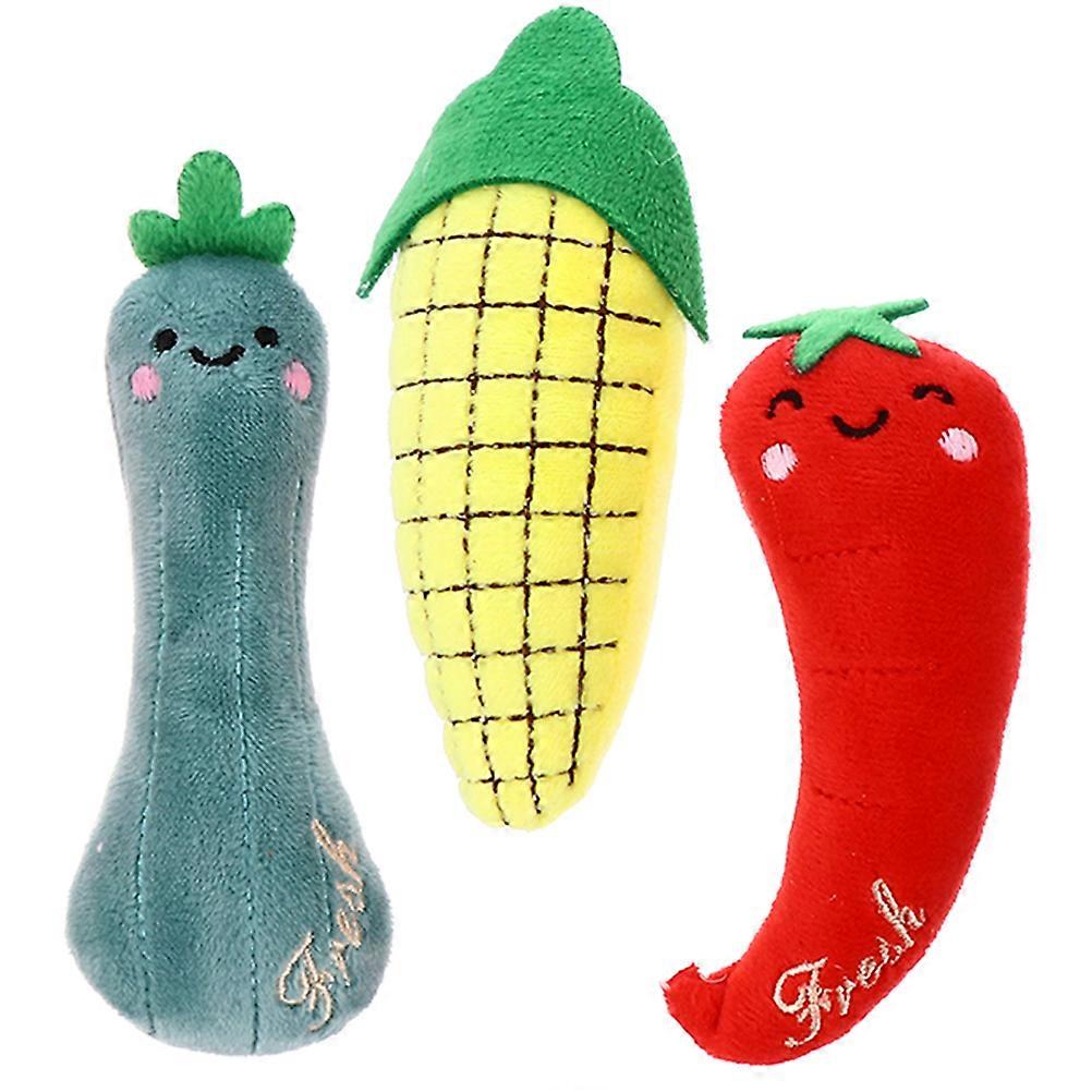 Catnip Induced Play Cat Toys For Kittens Indoor Pet Supplies Assorted Color Durable Stitching 3Pcs