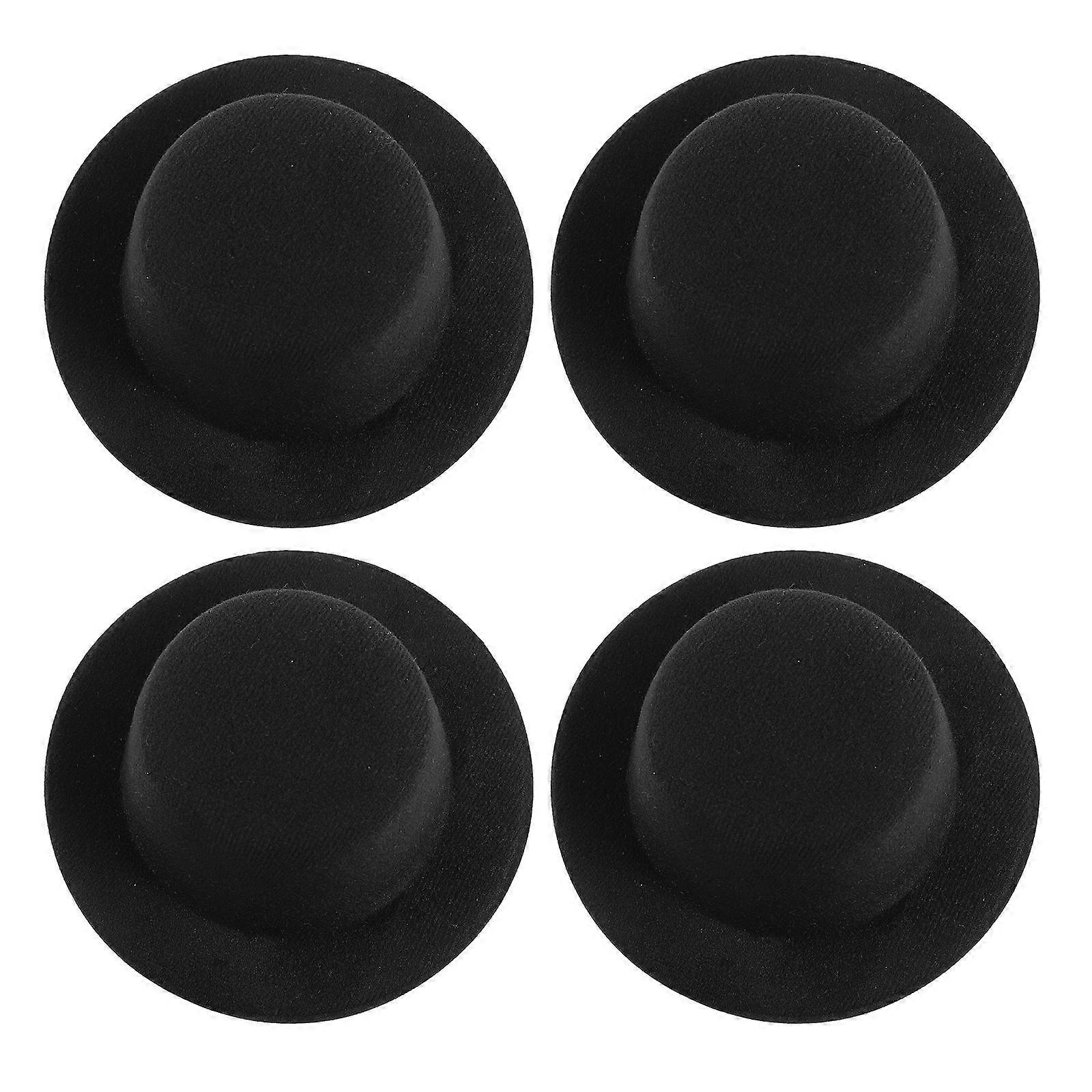 4pcs Mini Top Hat Doll Ornament DIY Fabric Decor for Snowman Clown Crafts Home Decoration Classroom Projects