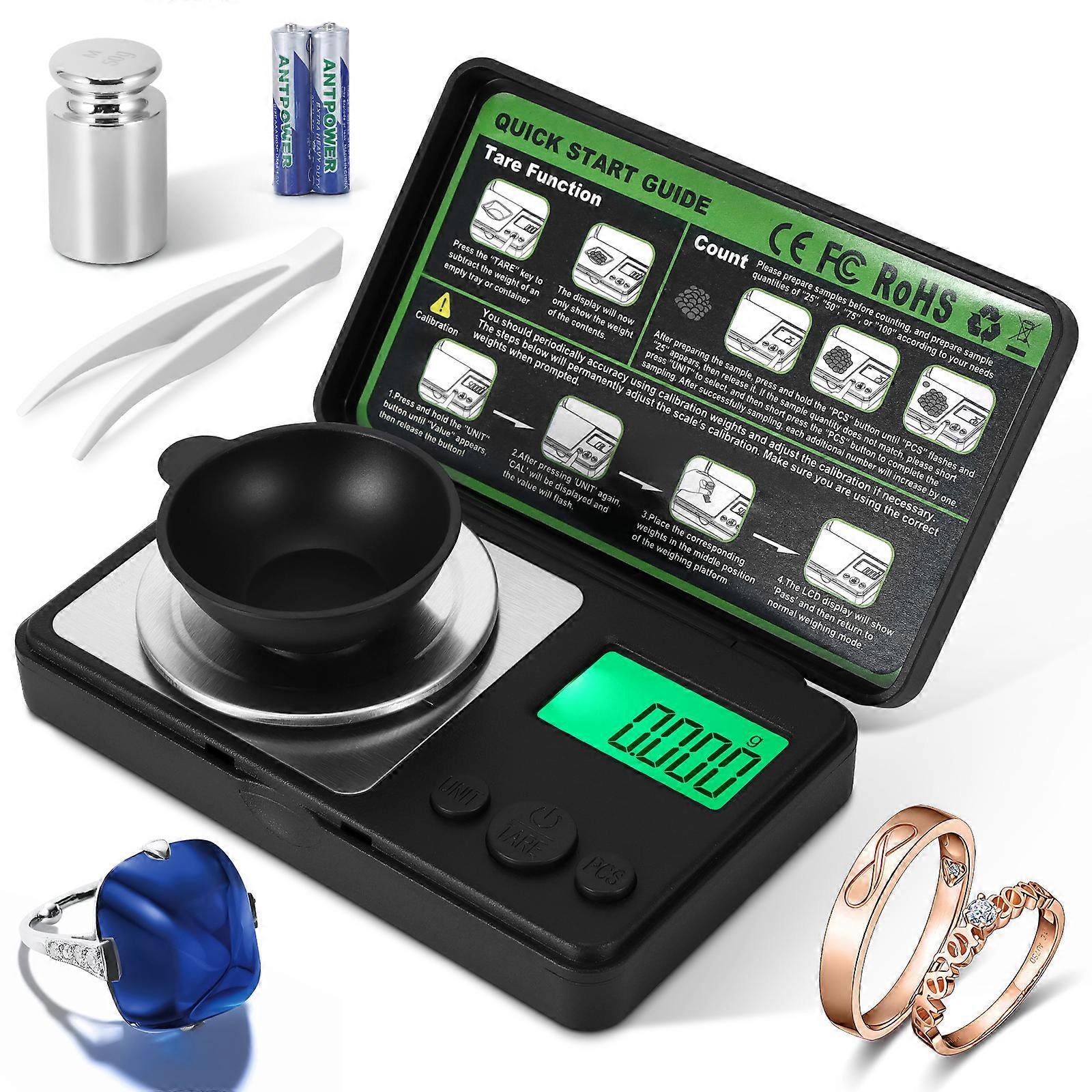 Green Backlit Pocket Scale Electronic Balance