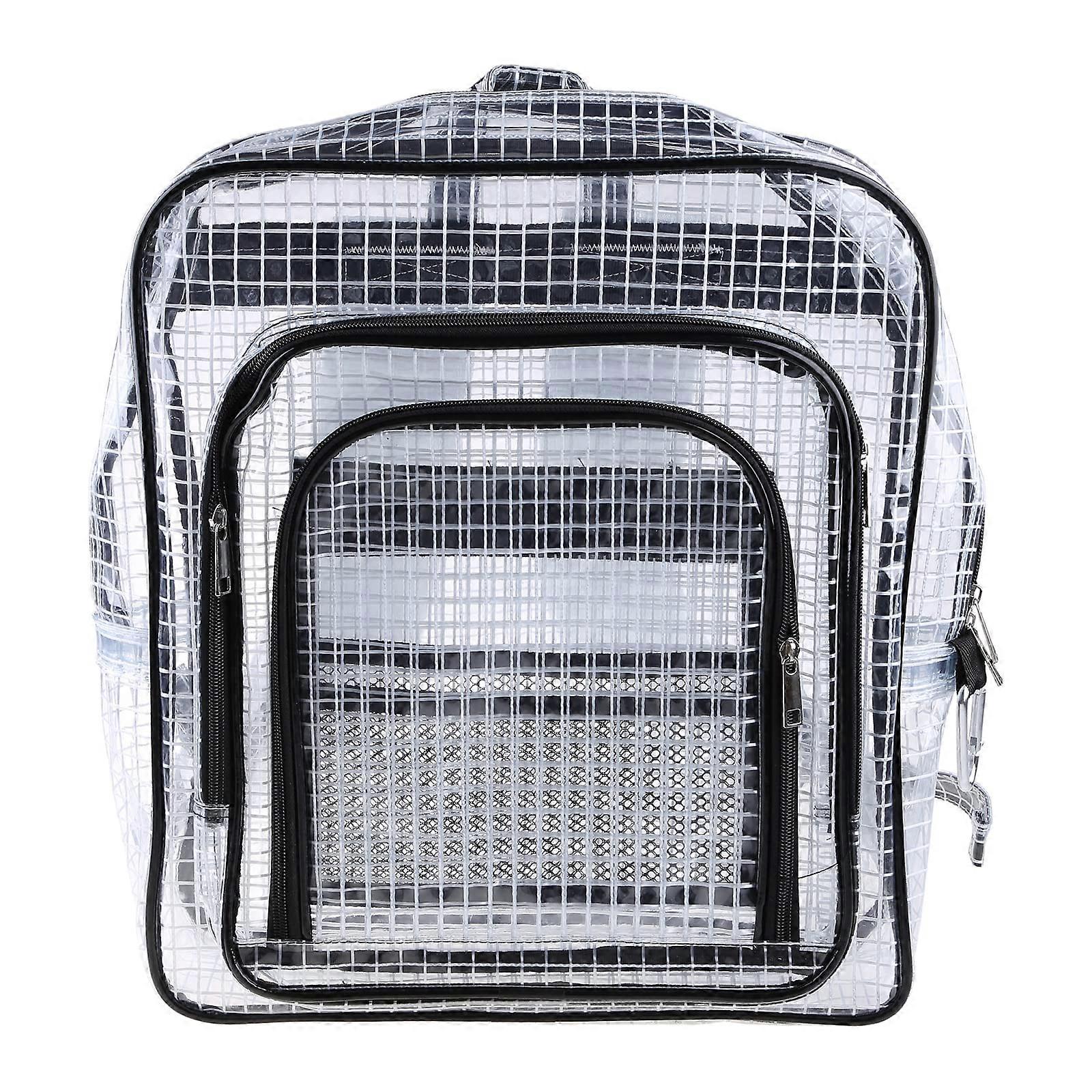 Clear PVC Backpack with Adjustable Straps for Cleanroom and Computer Tool Storage
