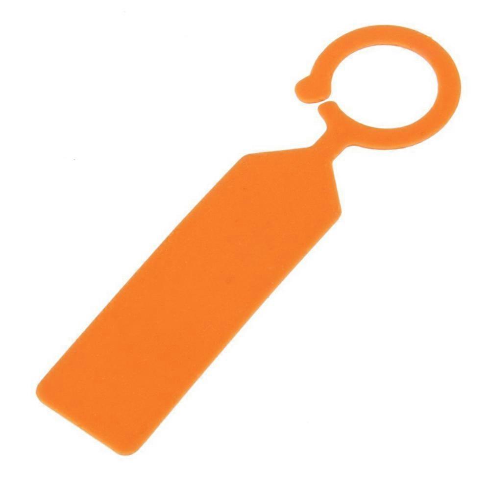 Orange Polypropylene Gardening Tags with Buckle for Seedlings Labeling 11x2 Size Fits Diameter Up
