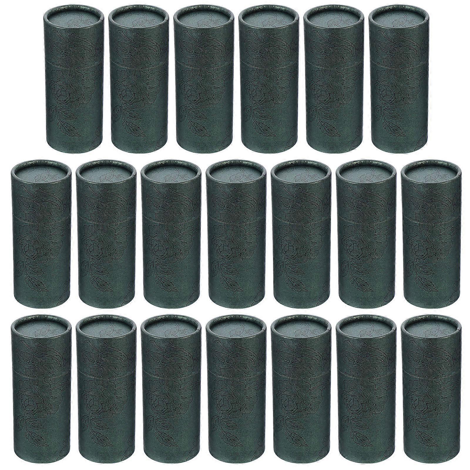 Cardboard Cylinder Container Oil Bottle Paper Cylinder Shape Packaging Boxes .40X5.10X5.10CM 20Pack