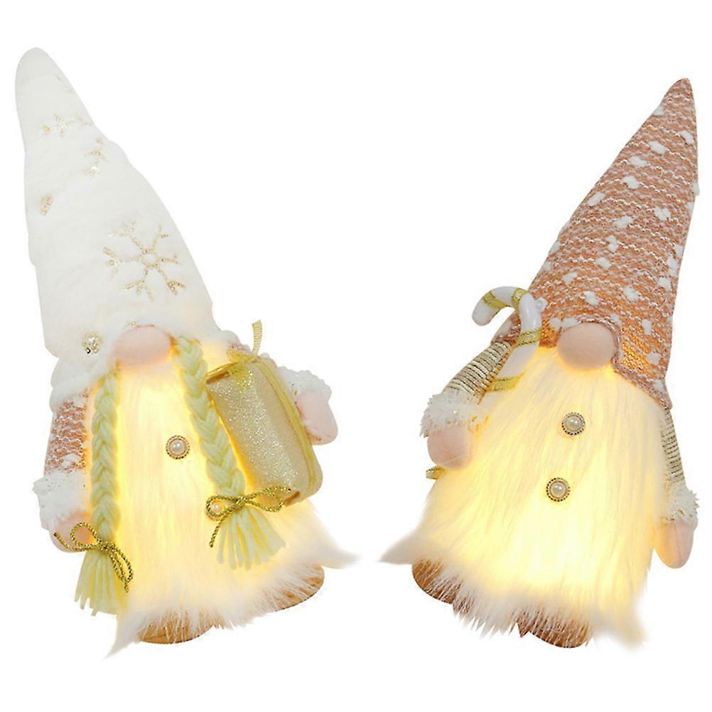 Gnome Ornament Christmas Decoration Window Display Assorted Color 30.00X15.00X11.00CM 2Pack