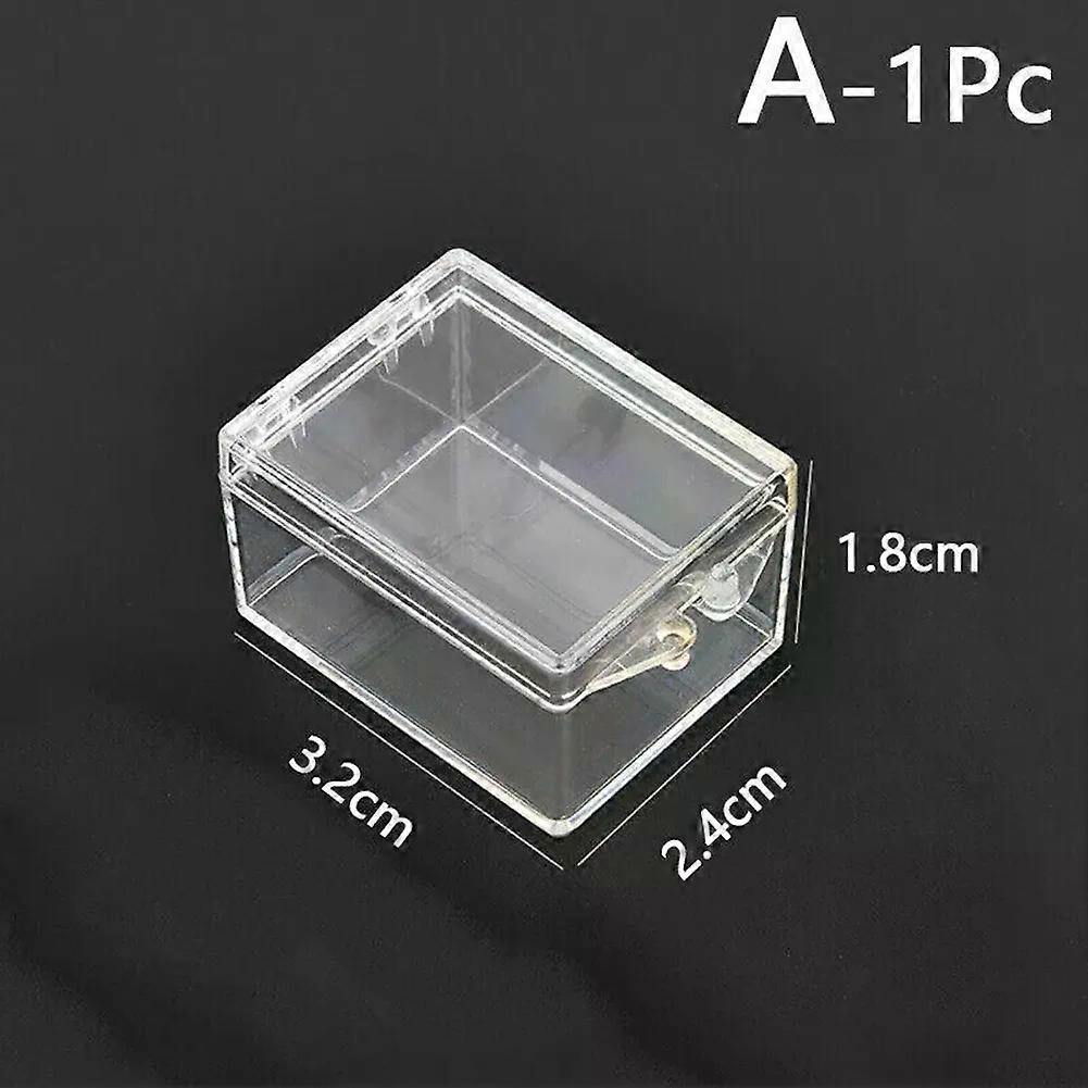 Clear Plastic Tool Box Rectangular Insect Specimen Display Desktop Storage Boxes Kitchen/Bathroom Storage Supplies Screw Case