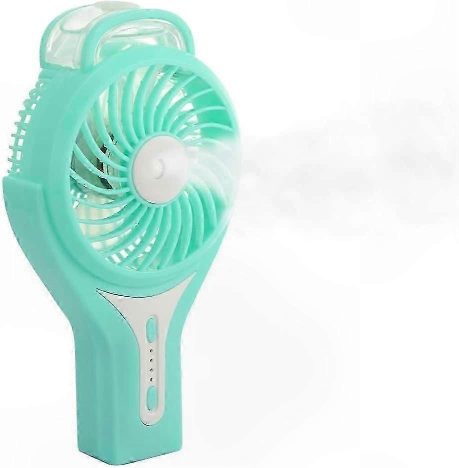 Portable Mini USB Misting Fan with Cooling Humidifier for Home Office Travel Use Rechargeable Handheld Personal Air Cooler