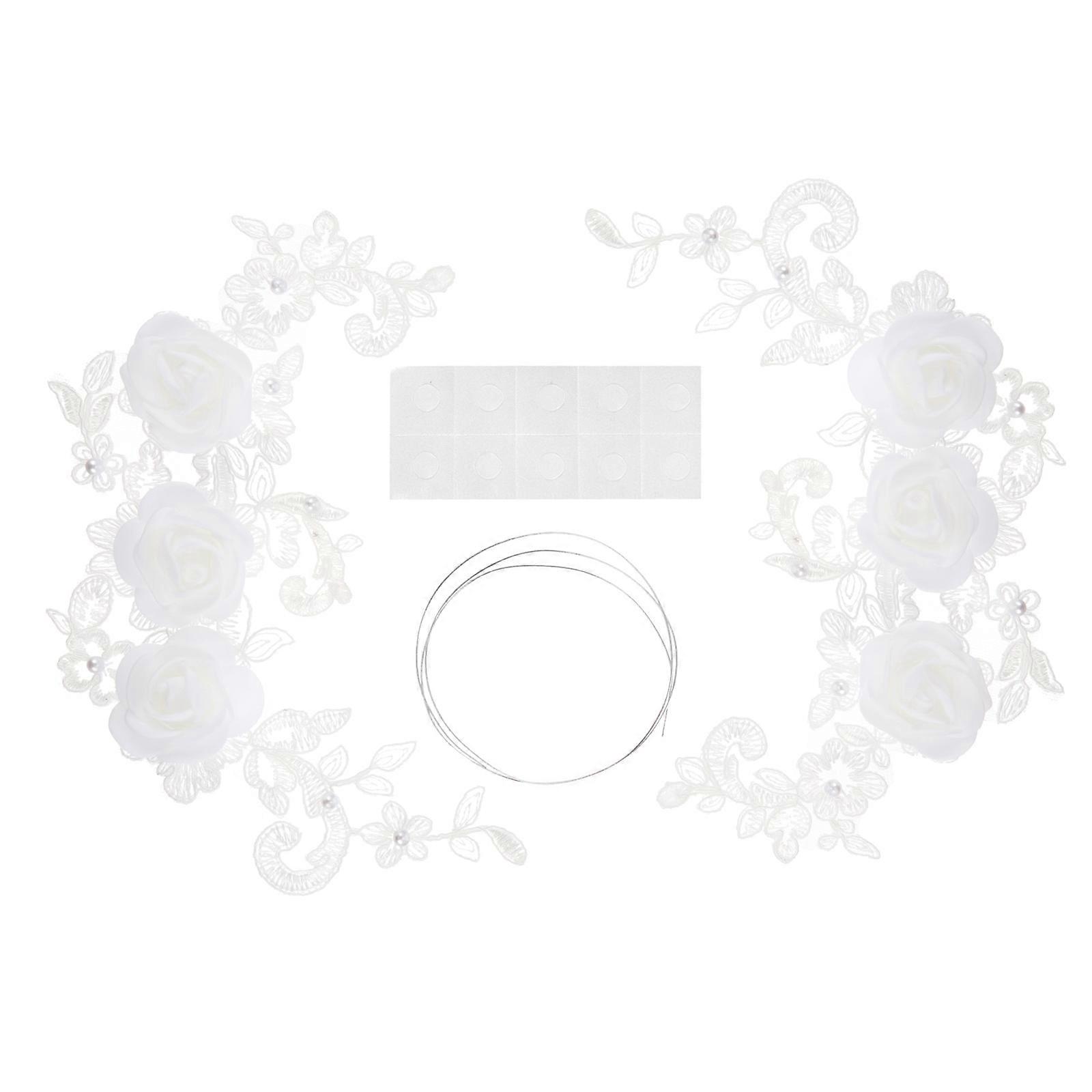 Flower Cake Borders Designed For Elegant Cake Presentation At Events Like Baby Showers And Birthdays 1Set