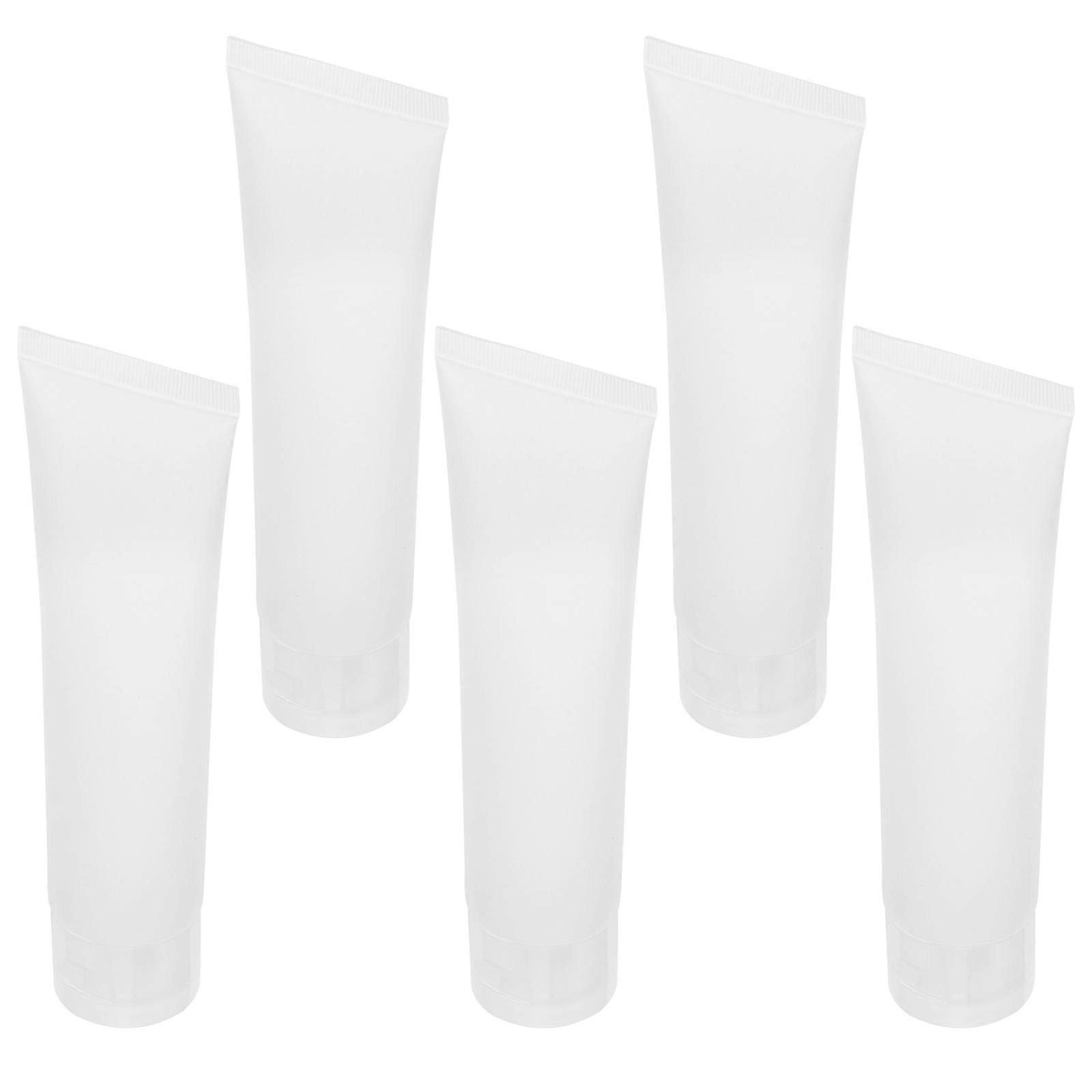 100ml Squeeze Bottles for Travel Refillable Flip Cap Containers for Shampoo & Lotion