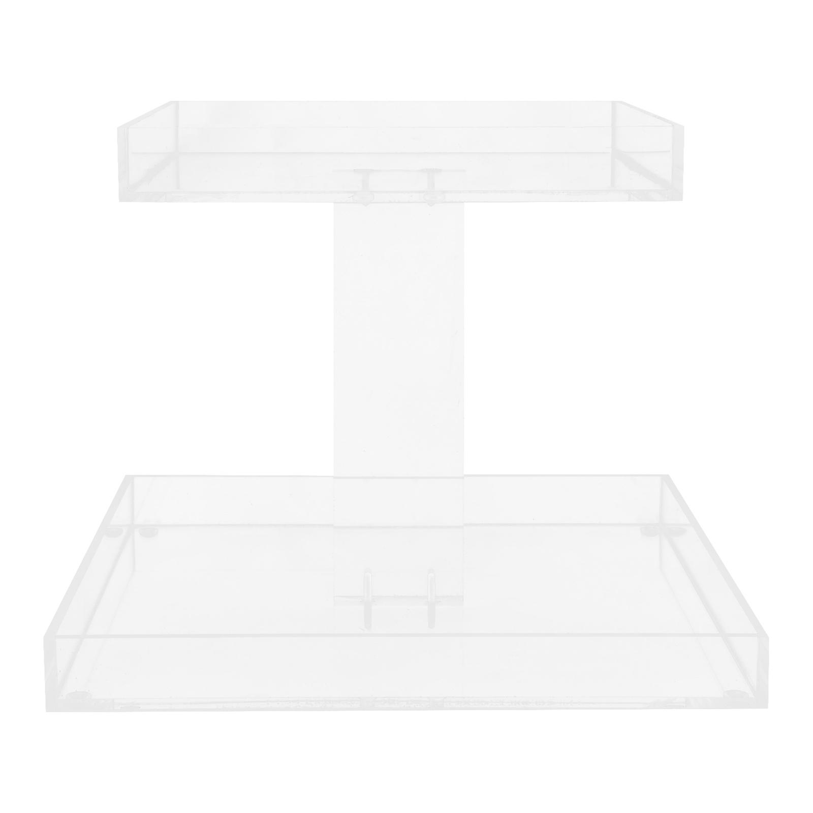 Acrylic Countertop Organizer for Headband Easy to Clean and Store 2-Tier