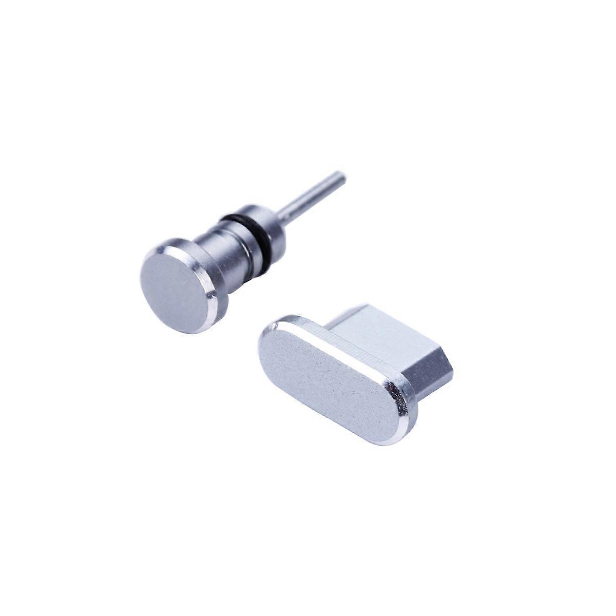 Durable Dustproof Plugs For Mobile Devices Including Micro USB And Earphone For Travel Use In Grey Color 2Pcs