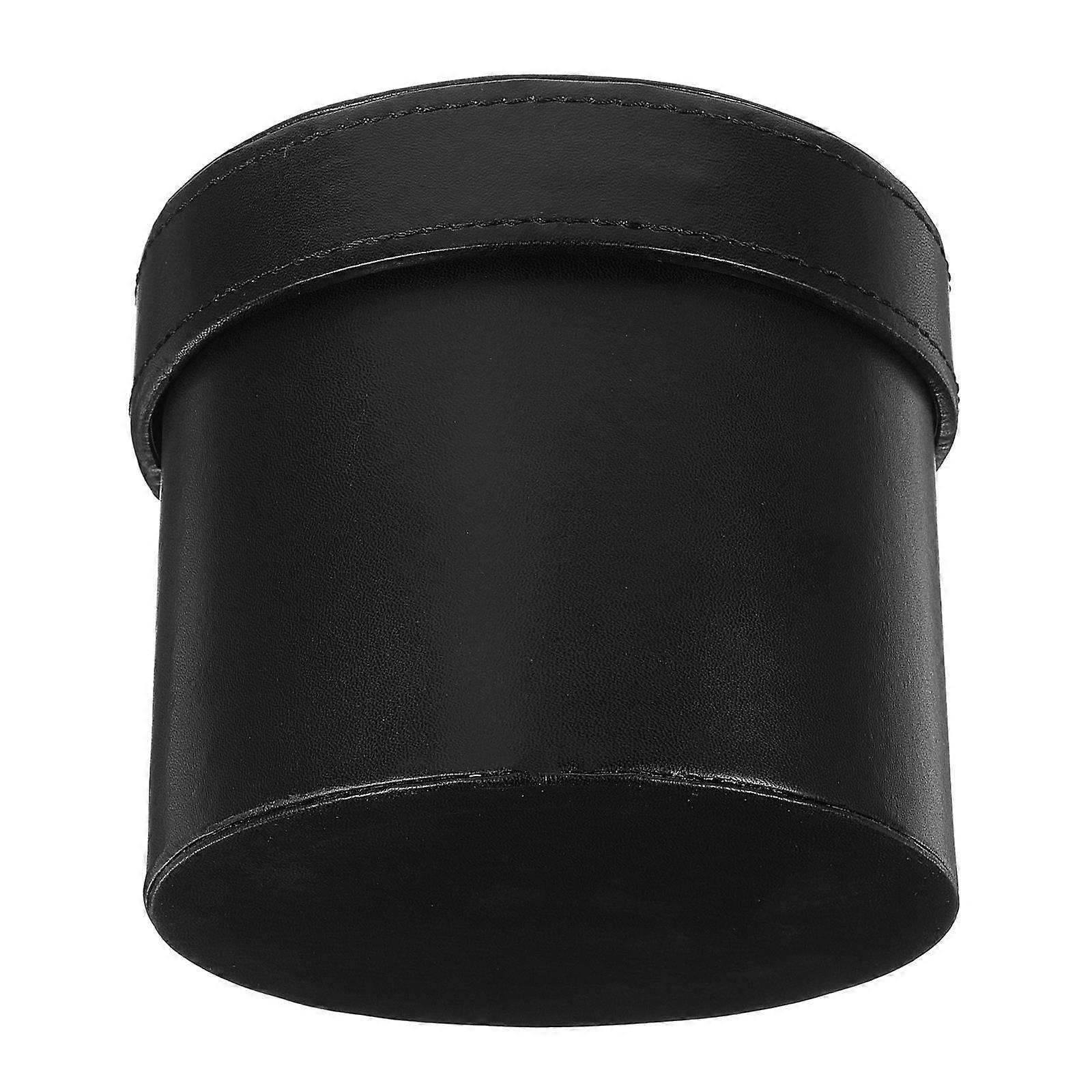 Elegant Black Round Florist Box for Decoration with Paperboard Material Perfect for Gifts 6.5 Inches