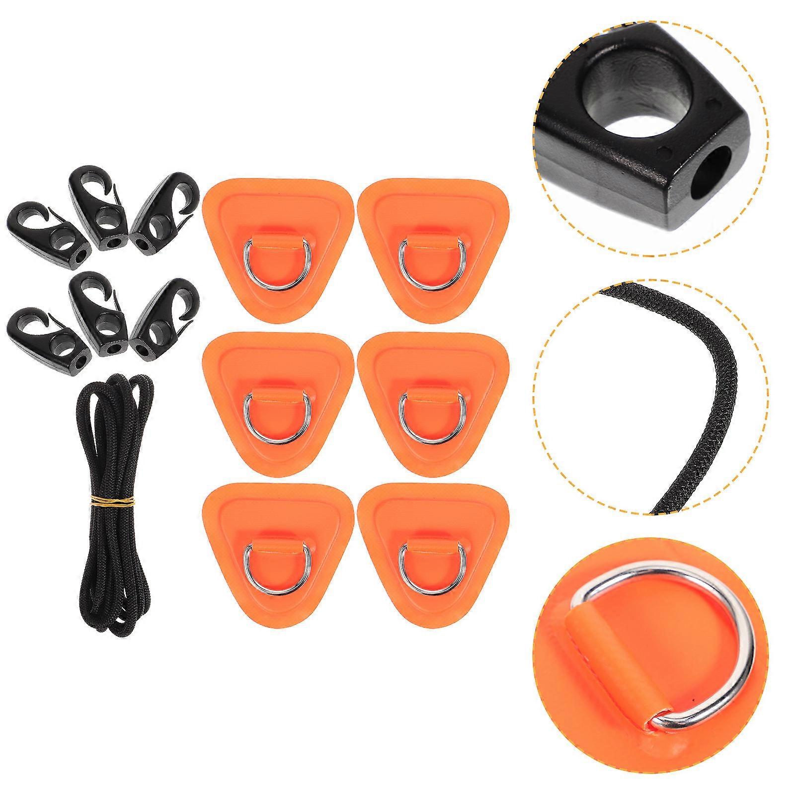 D-shaped Inflatable Boat D-ring Patch Kit For Outdoor Enthusiasts Versatile Connection 1 Set