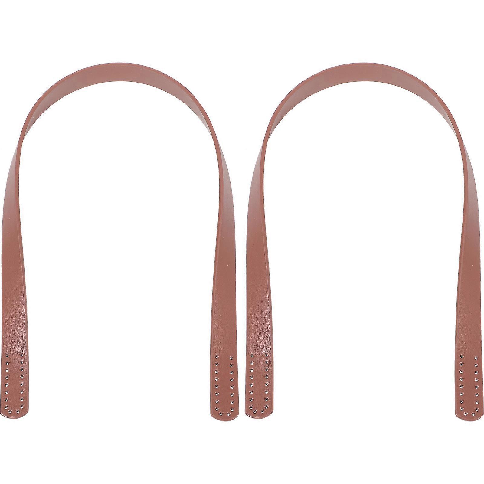 DIY Handles For All Types Of Bags In Coffee PU Perfect For Gift Box Accessories 2Pcs
