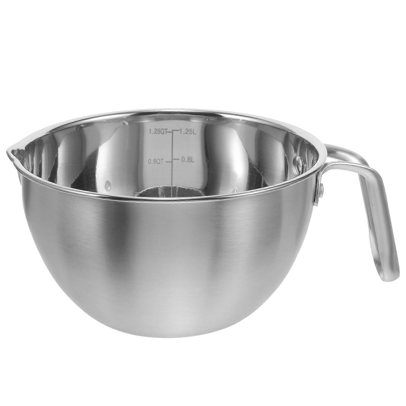 304 Stainless Steel Melting Bowl For Baking And Cooking 17X17X9CM Compact And Lightweight 1Set