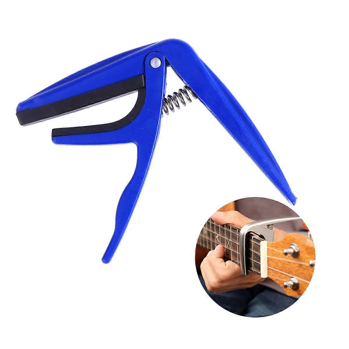 Ukulele Capo In Blue For Guitar And Ukulele Players Offering String Protection And Tension Adjustment 1Pack