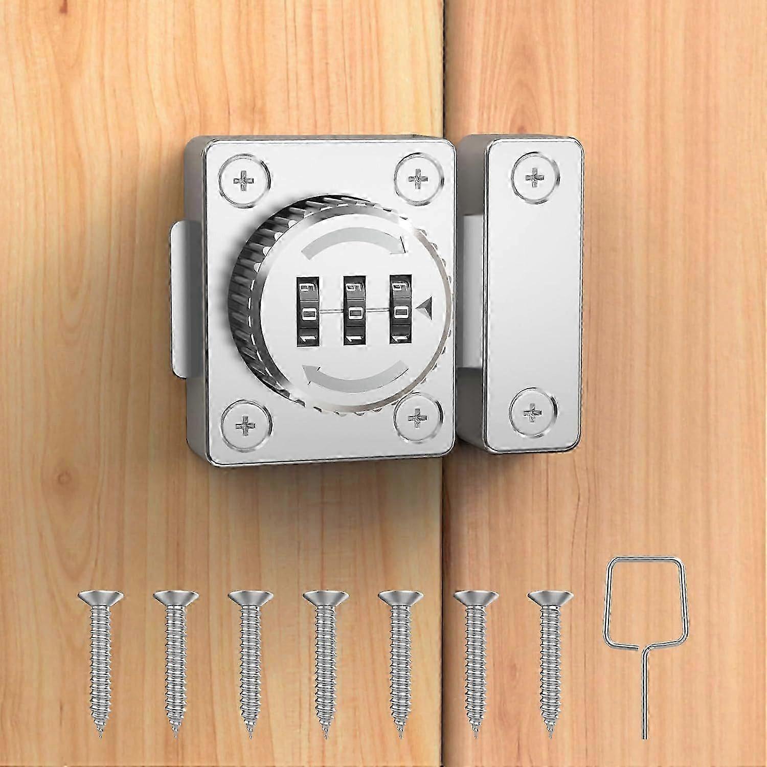 Secure Mechanical Drawer Lock with Keyless Rotating Design for Safety and Durability
