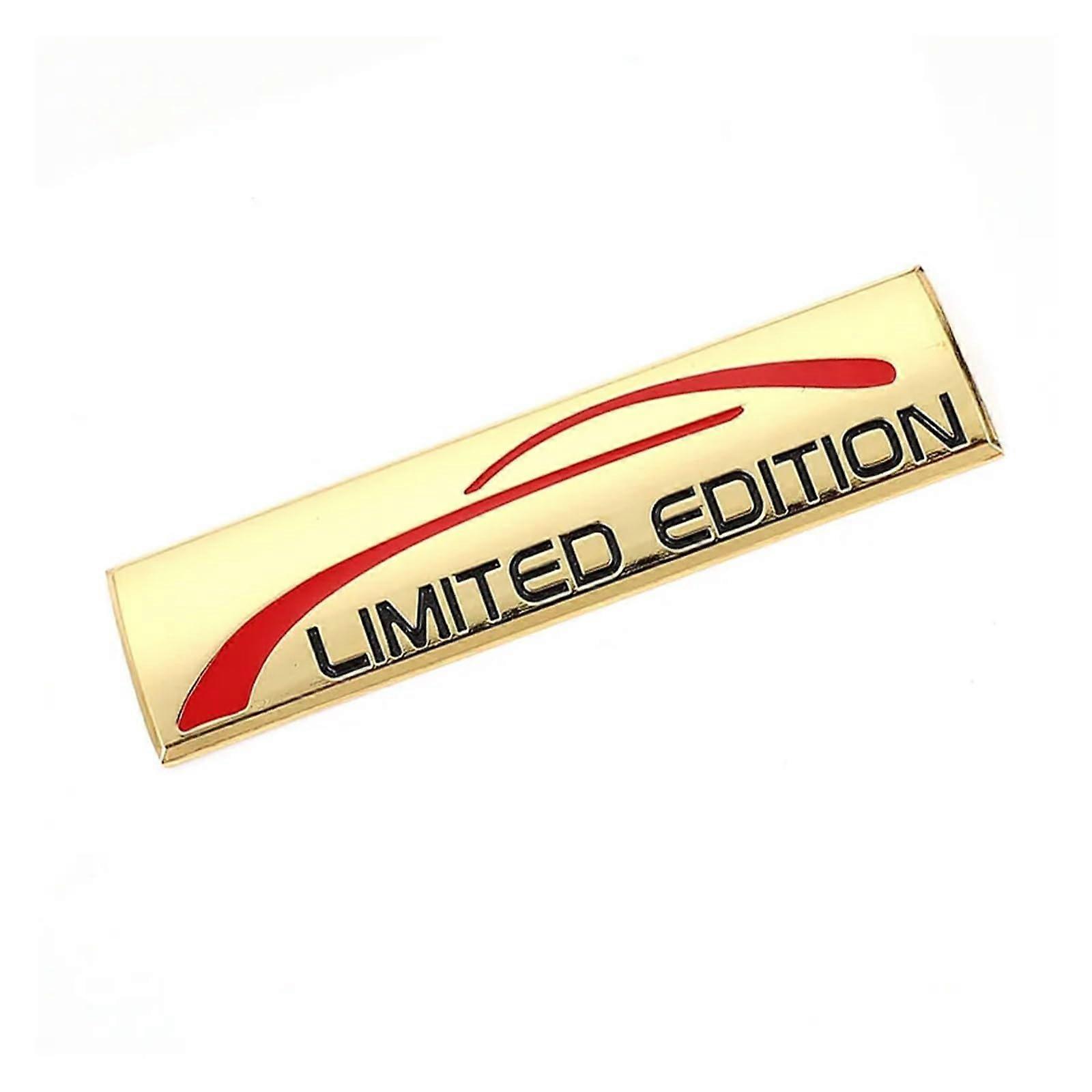 yzw6688 3D Metal Car Sticker, Chrome, , Emblem, Badge (Color: Gold Limited)