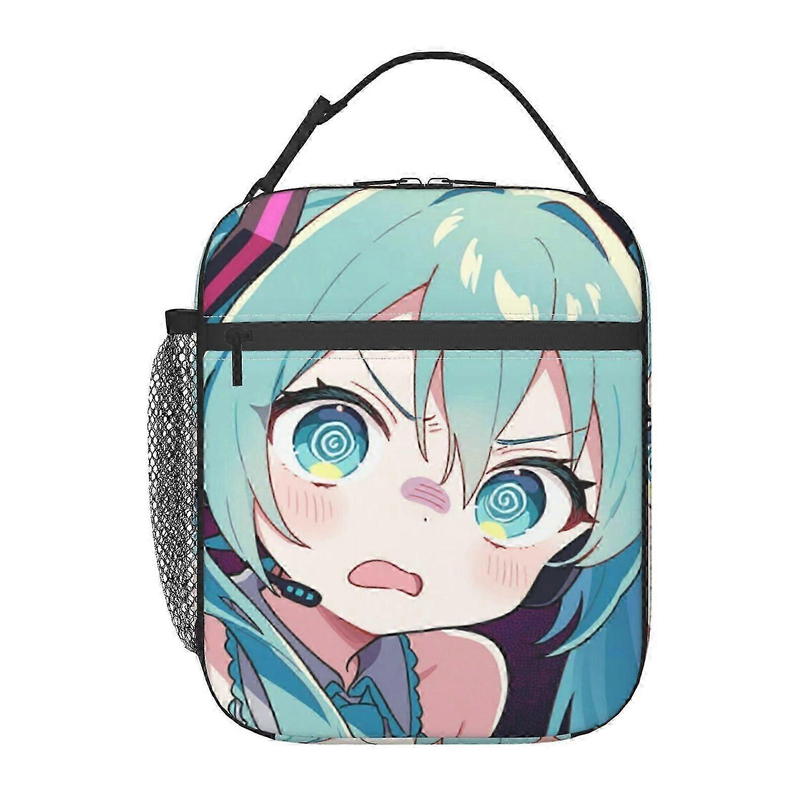 e424 初音ミク ランチボックス ステンレス製インテリア、イージーワイプ表面で優れた保温性 y424