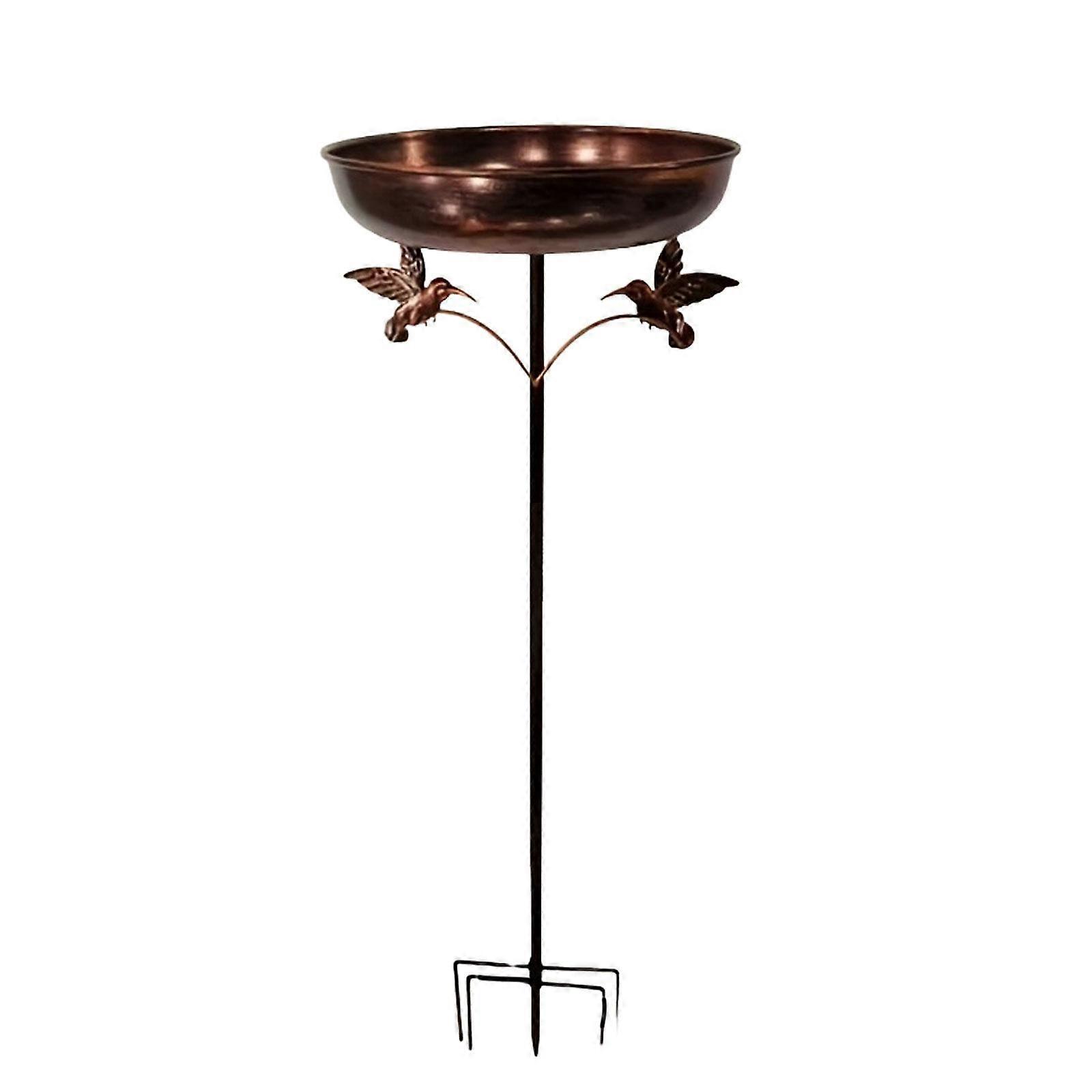 Bird Bath Bowl Garden with Bird Decor Patio Heavy Duty Lawn Yard Birdfeeder