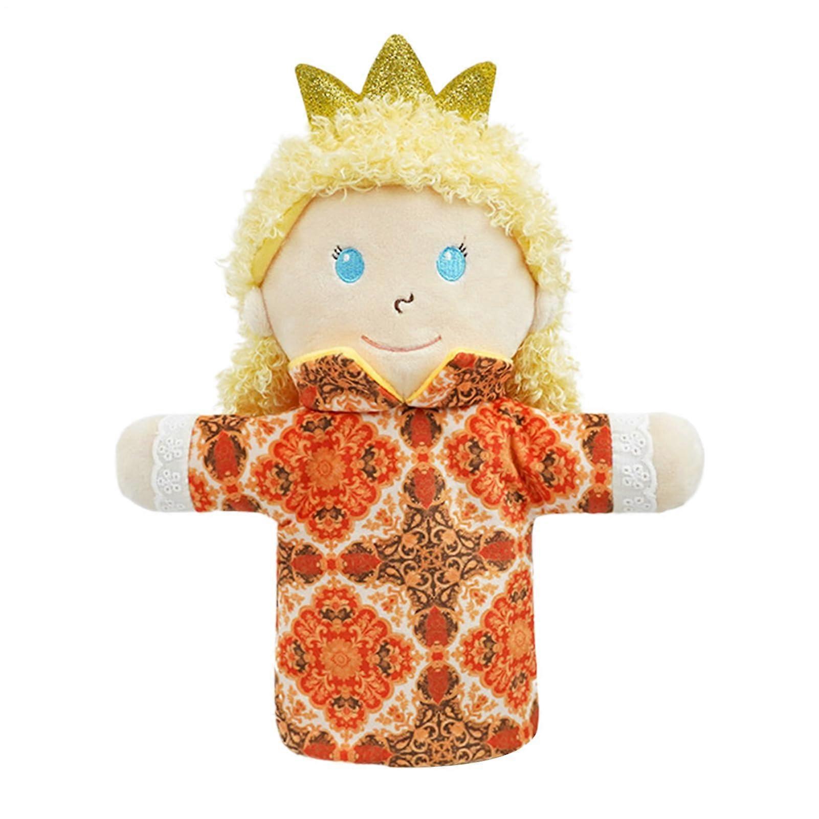 Plush Hand Puppet, Fairy Tale Hand Puppet for Storytelling Interactive Toy for Family Entertainment, Storytelling, Preschool Education, Queen