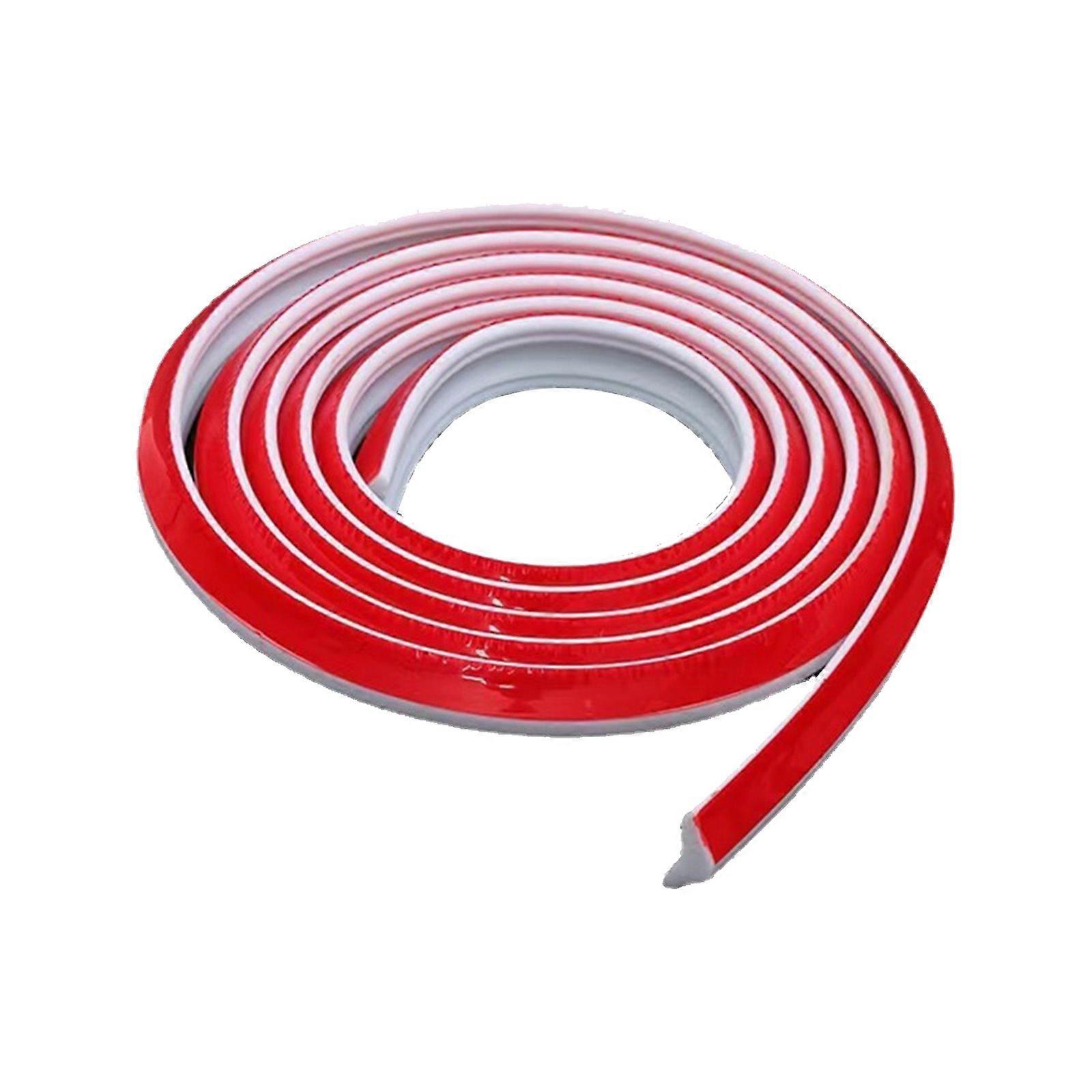 5m DIY Adhesive Wall Corner Molding Trim for Baseboards and Ceiling Edges Guard Easy to Install Flexible Triangle Strips White Small