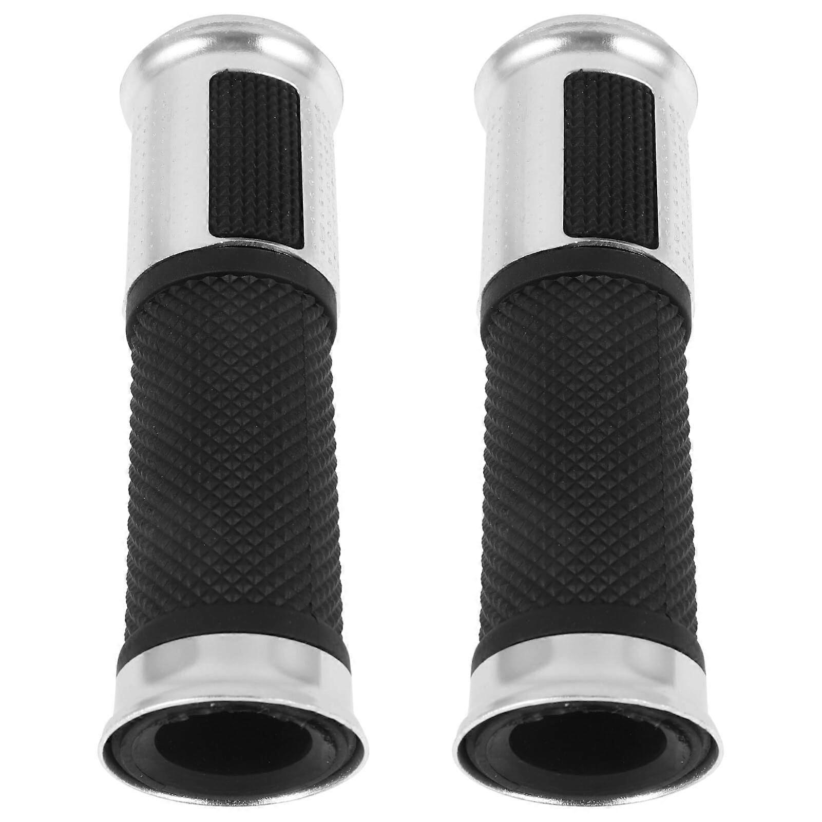 Handlebar Grips 2-Pack Non-Slip Throttle Grips For Motorcycles Universal Fit 22mm Rubber