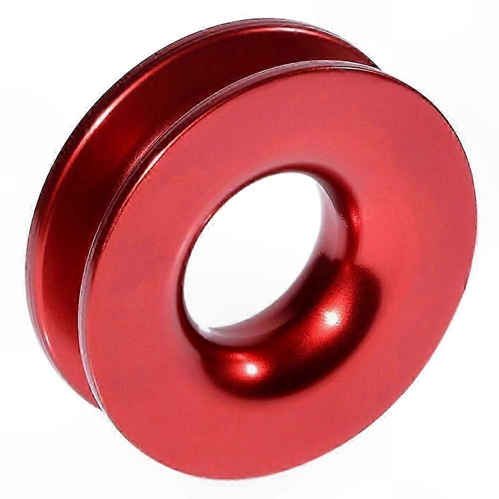 Heavy Duty Recovery Snatch Ring for Synthetic Winch Ropes, 41000Lb Capacity, Compatible with 3/8 and 1/2 Inch Rope, Red