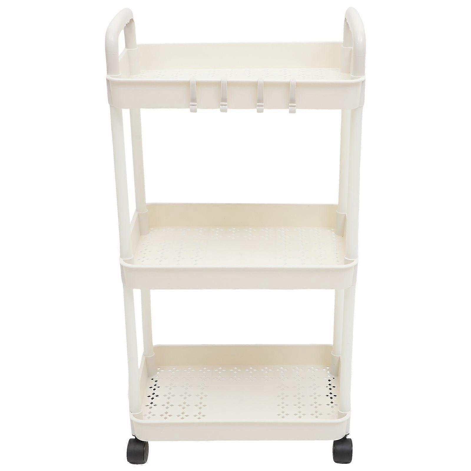 Rolling Pantry Storage Cart Trolley Rolling Cart Organizer for Bathroom Kitchen