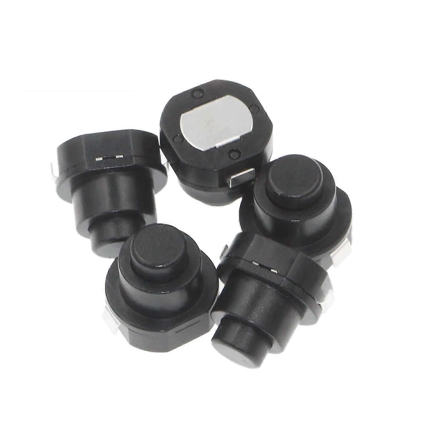 Microswitch 100 Pieces Pack 1010X Small Round Push Button KAN-10A Self-Locking On-Off Power Switch