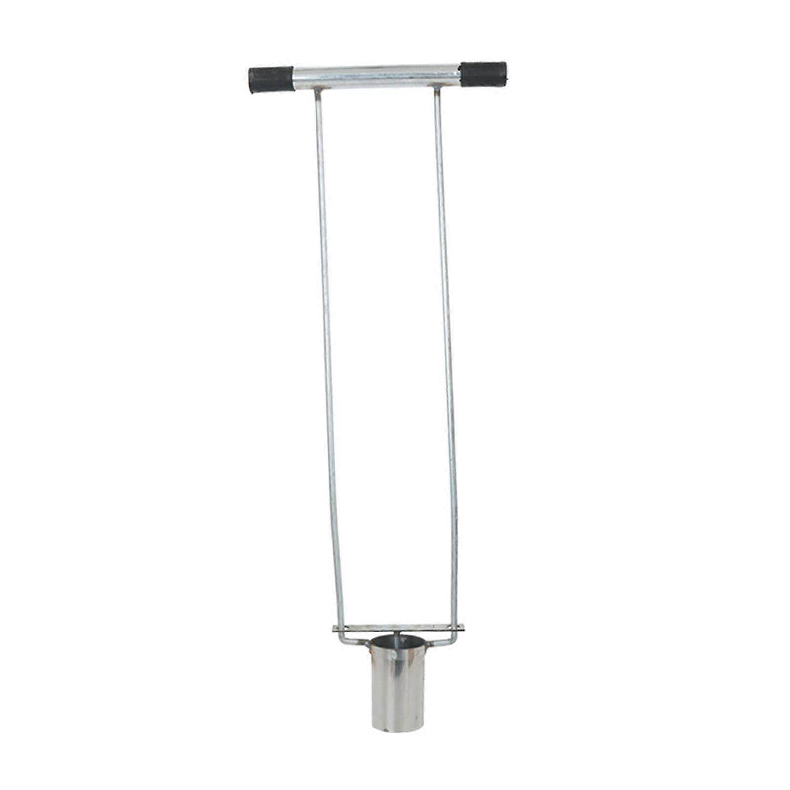Robust MultiPurpose Onion Planter Made of Metal with Long Handle, Garden Tool for Digging Holes for Planting, Style C