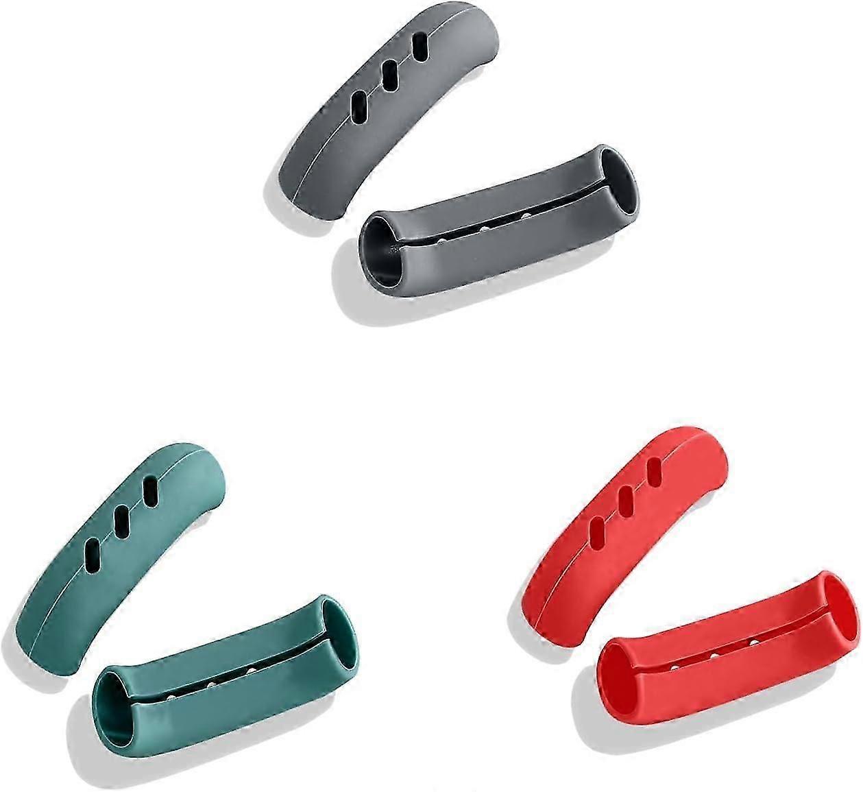 3 أزواج سيليكون عموم مقبض غطاء القبضات سيليكون مقبض حامل عموم مقبض حامي الحرارة