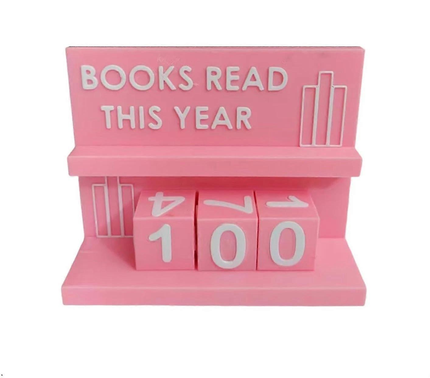 Bookshelf Decor Book Read This Year Counter, Books Read This Year Counter