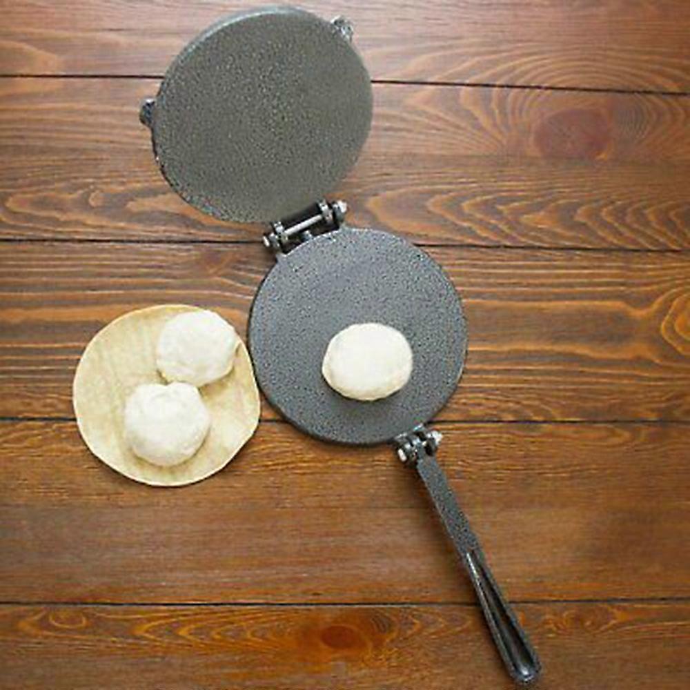 Aluminum Alloy Tortilla Press Folding Handle Flour Tool Baking Corn DIY Pie Tools Kitchen Accessories (Grey, 6.5in)