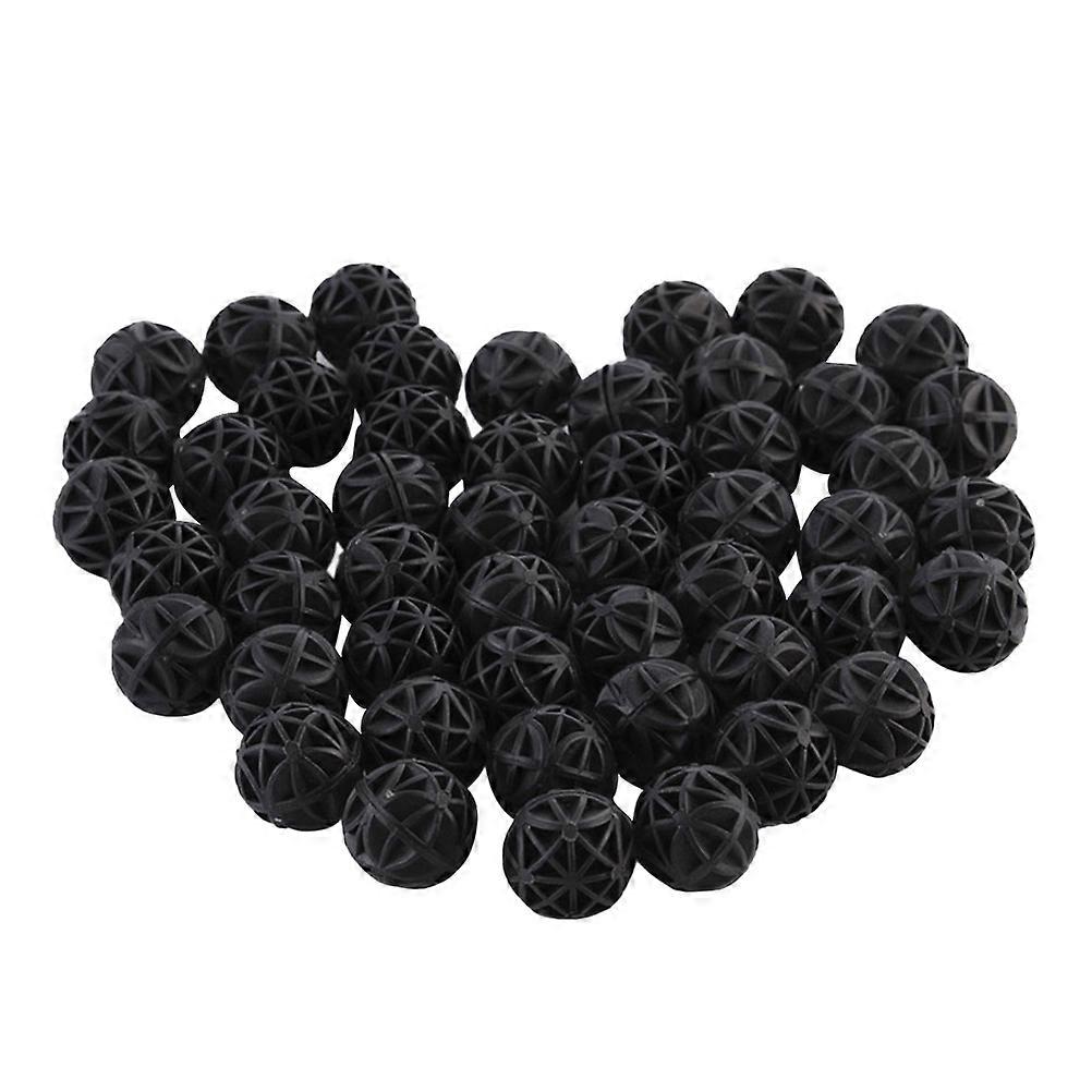 Aquarium Filter Balls Plastic Bio Balls Fish Tank Pond Fish Keeping Black Material 100Pcs