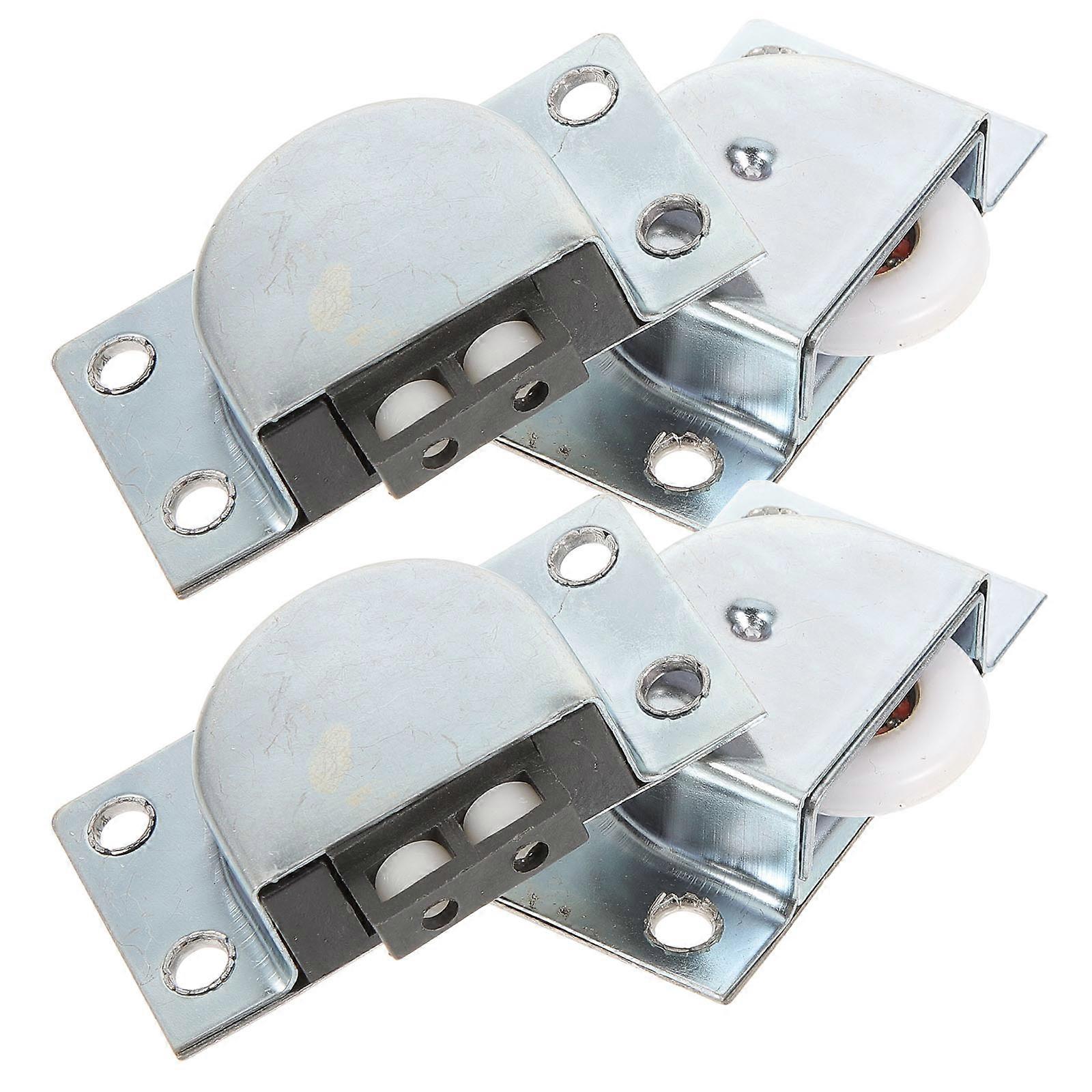 4pcs Closet Door Rollers for Replacement Furniture Wheels Wardrobe Sliding Pulleys