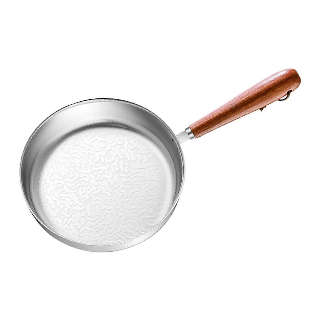 Nonstick Mini Egg Frying Pan Stainless Steel 4-Inch Portable Cookware for Eggs and Omelets