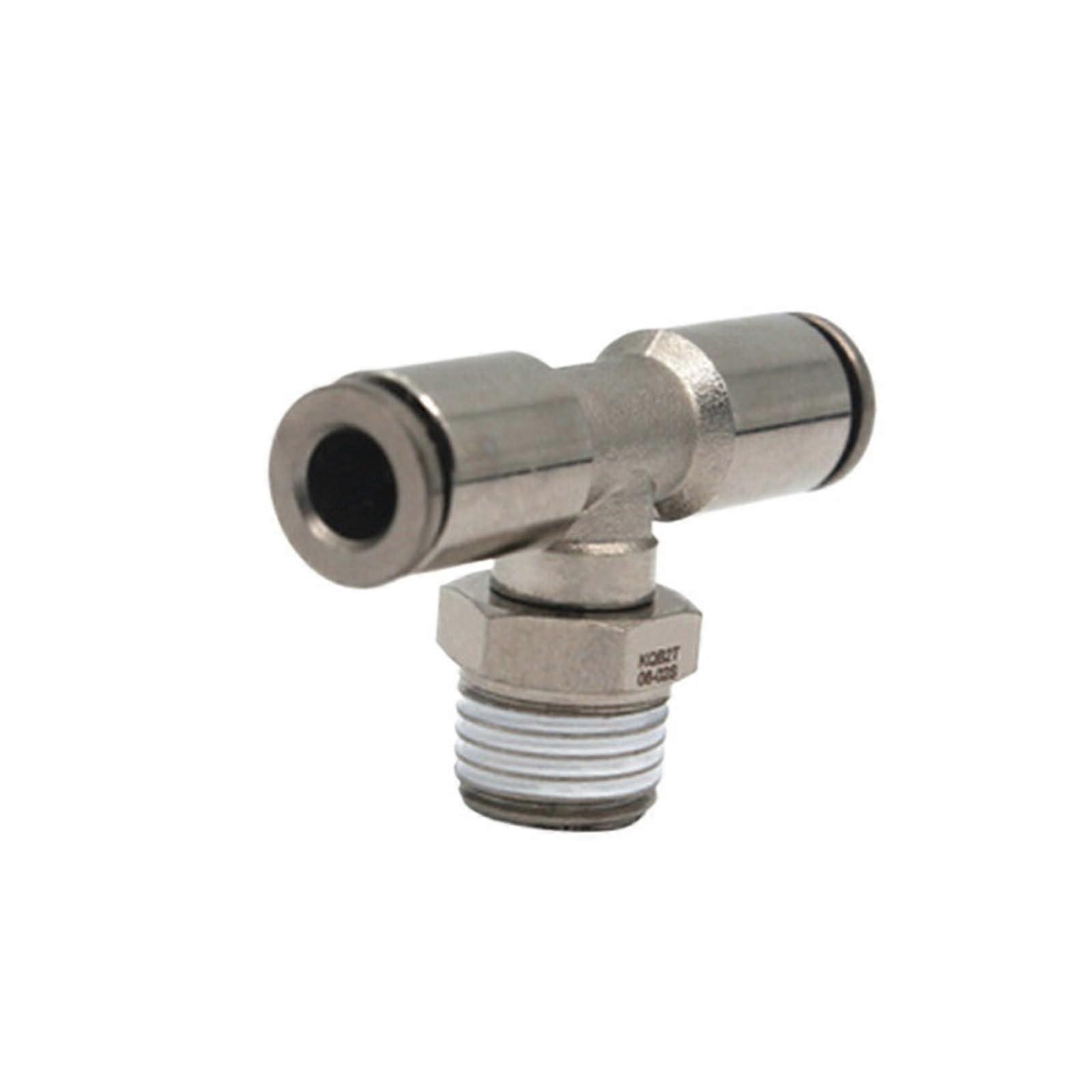 10 Pack Metal Pneumatic One-Touch Fittings for KQB2T04-M5 01S 02S KQB2T06-M5 01 02 03 04