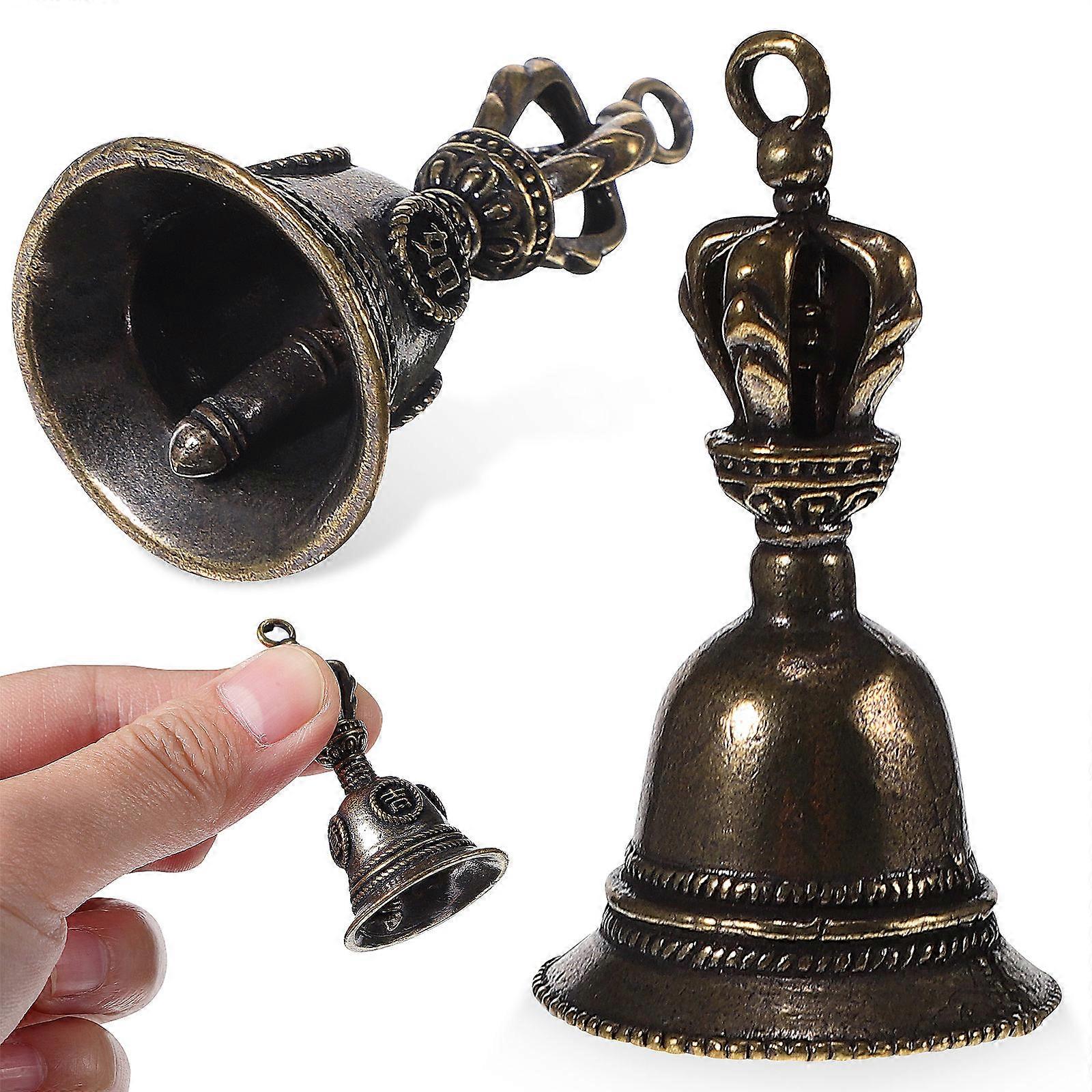 Brass Mini Bell Charms Keychain Pendant for DIY Crafts, Backpack, Car Keys & Necklace Decoration – Retro Style & Design