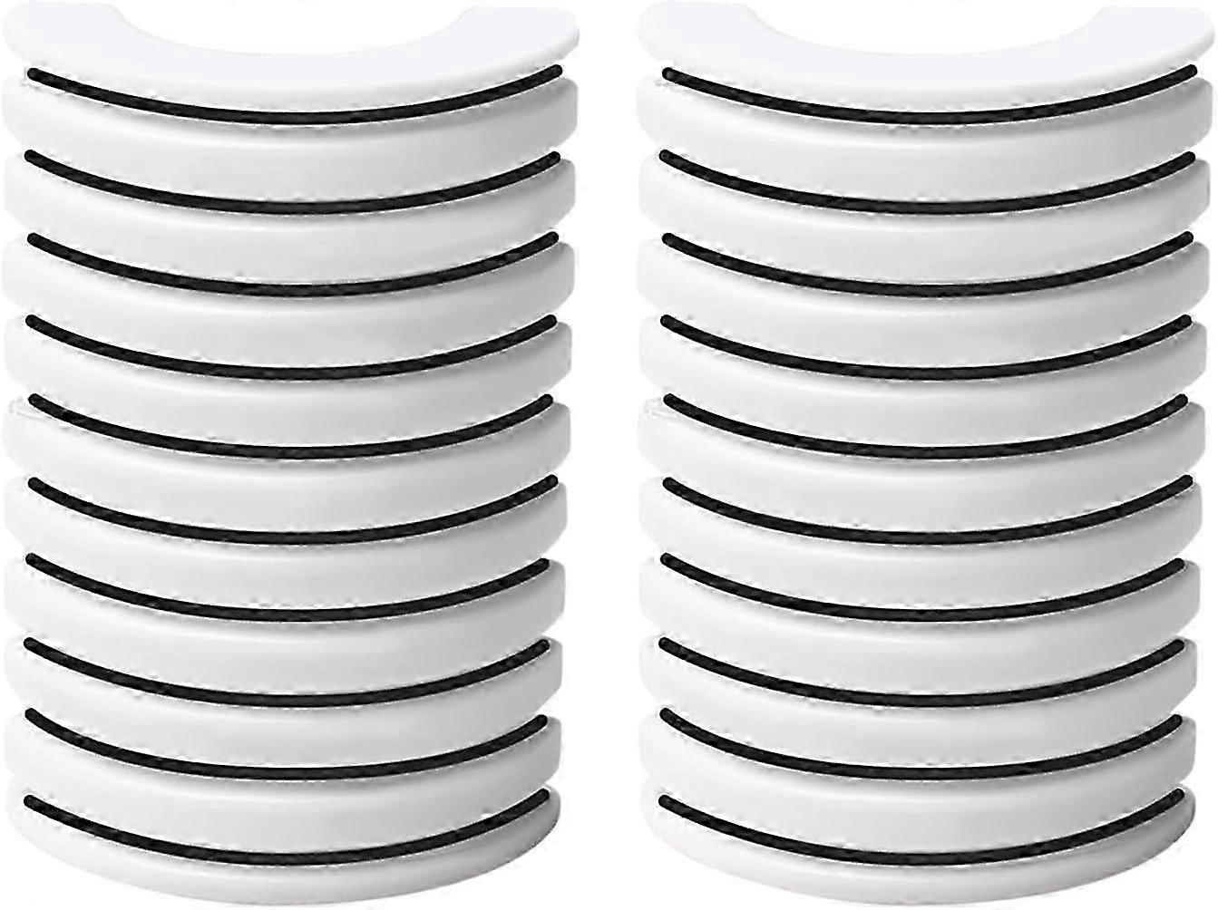 Replacement Tape Strips 20PCS,Traceless Adhesive Strips For Self Adhesive Type 3D False Eyelashes Reusable,Black